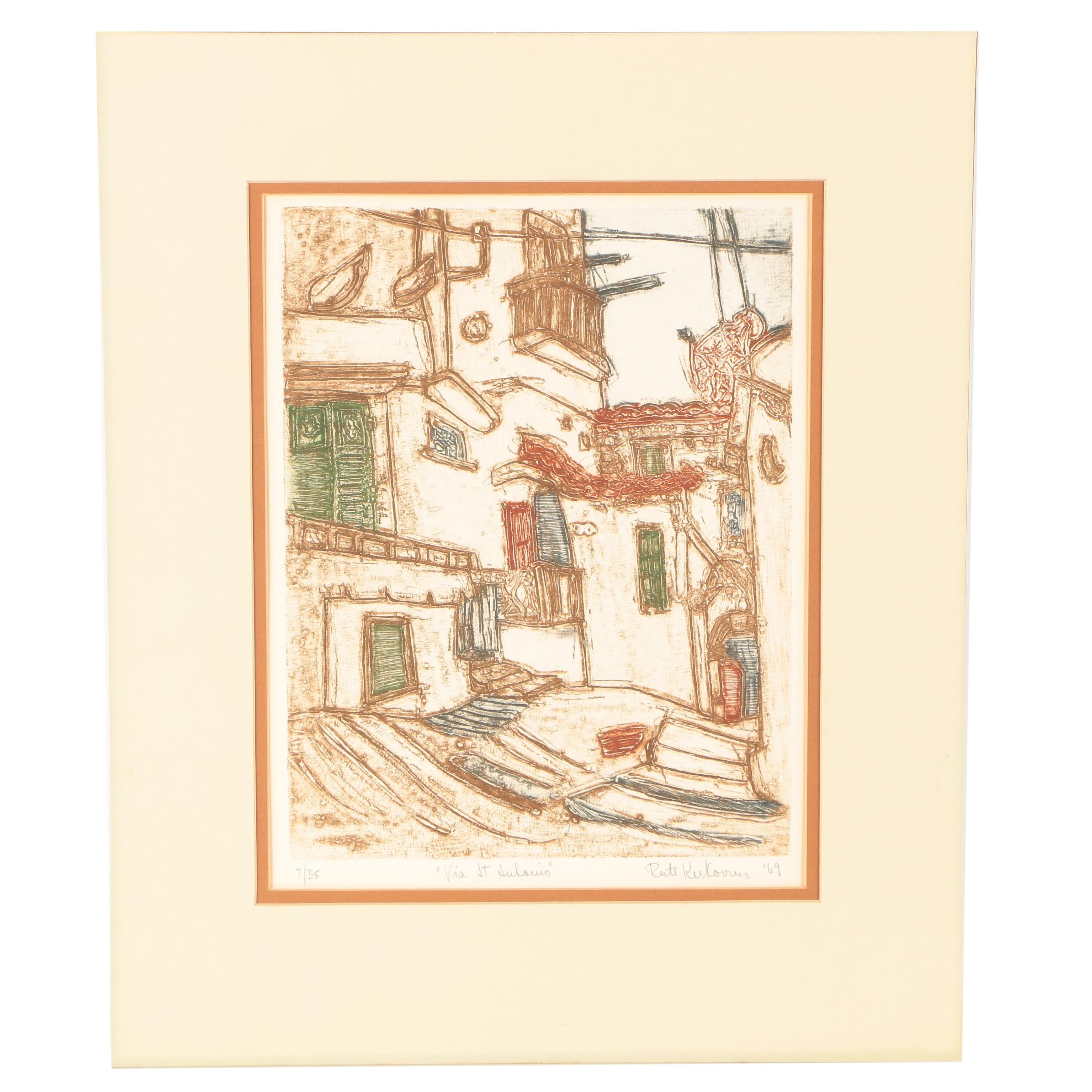 Ruth Kerkovius Collagraph