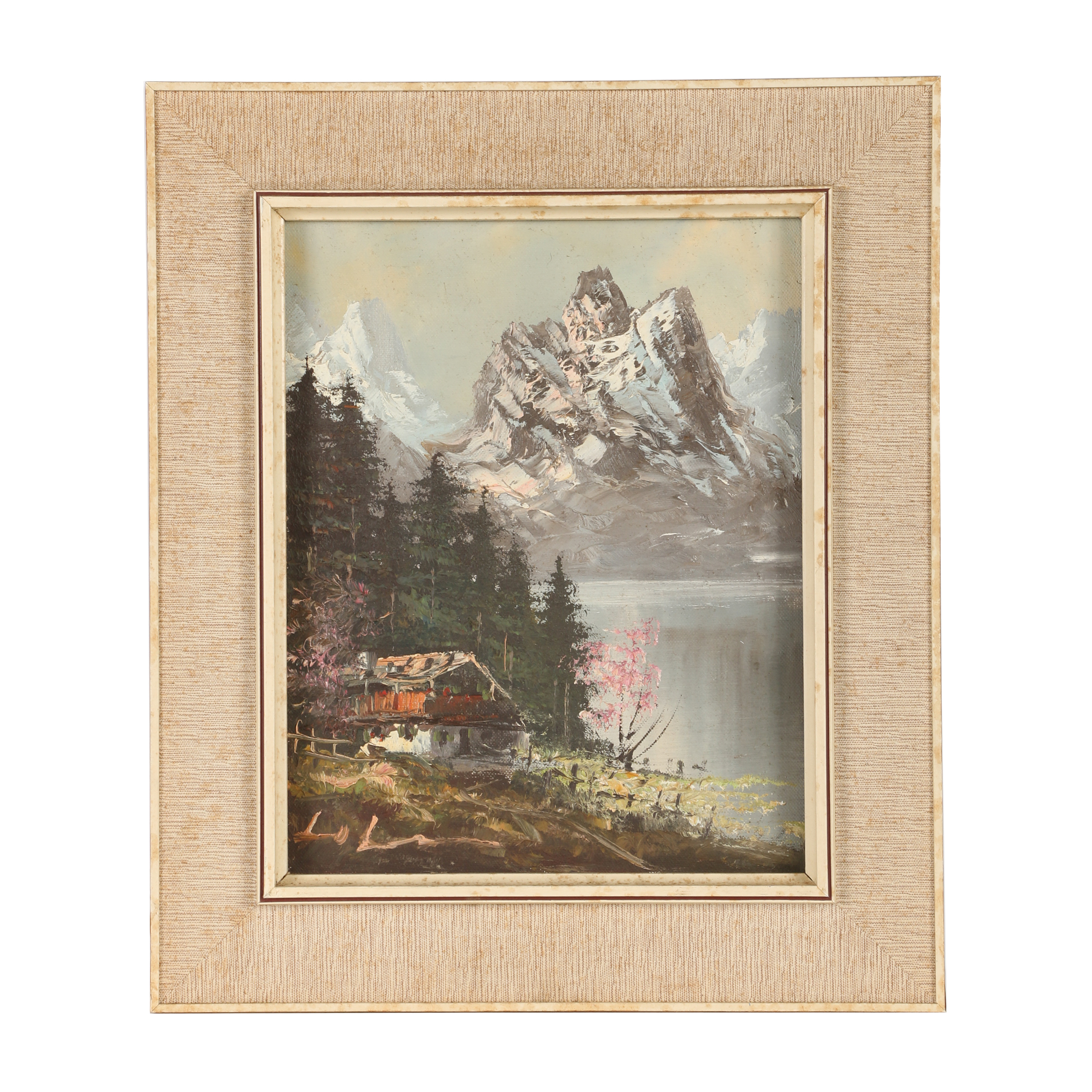 Oil Painting of Wooded Scene