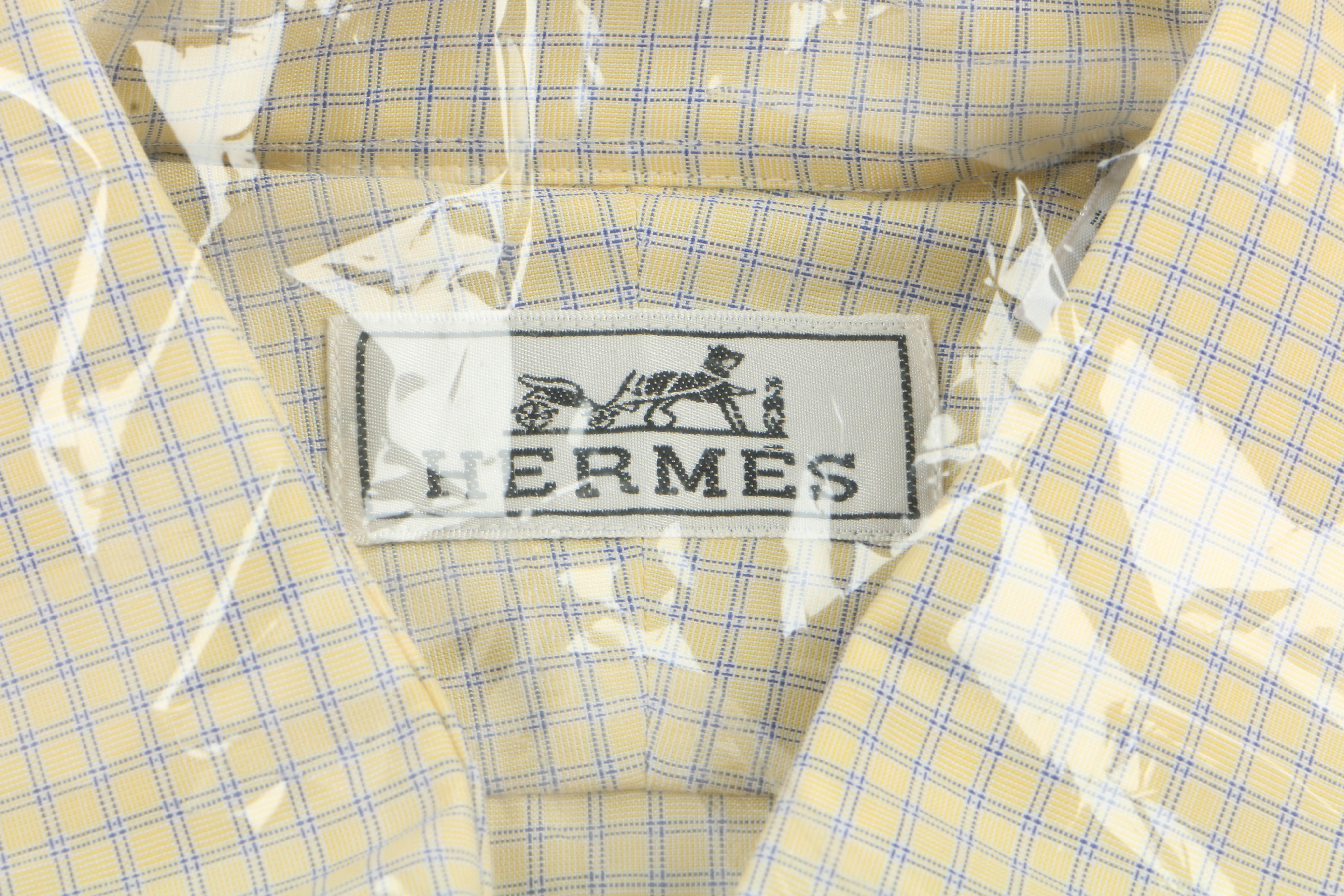 Hermès Yellow Dress Shirt, New in Box, Made in France