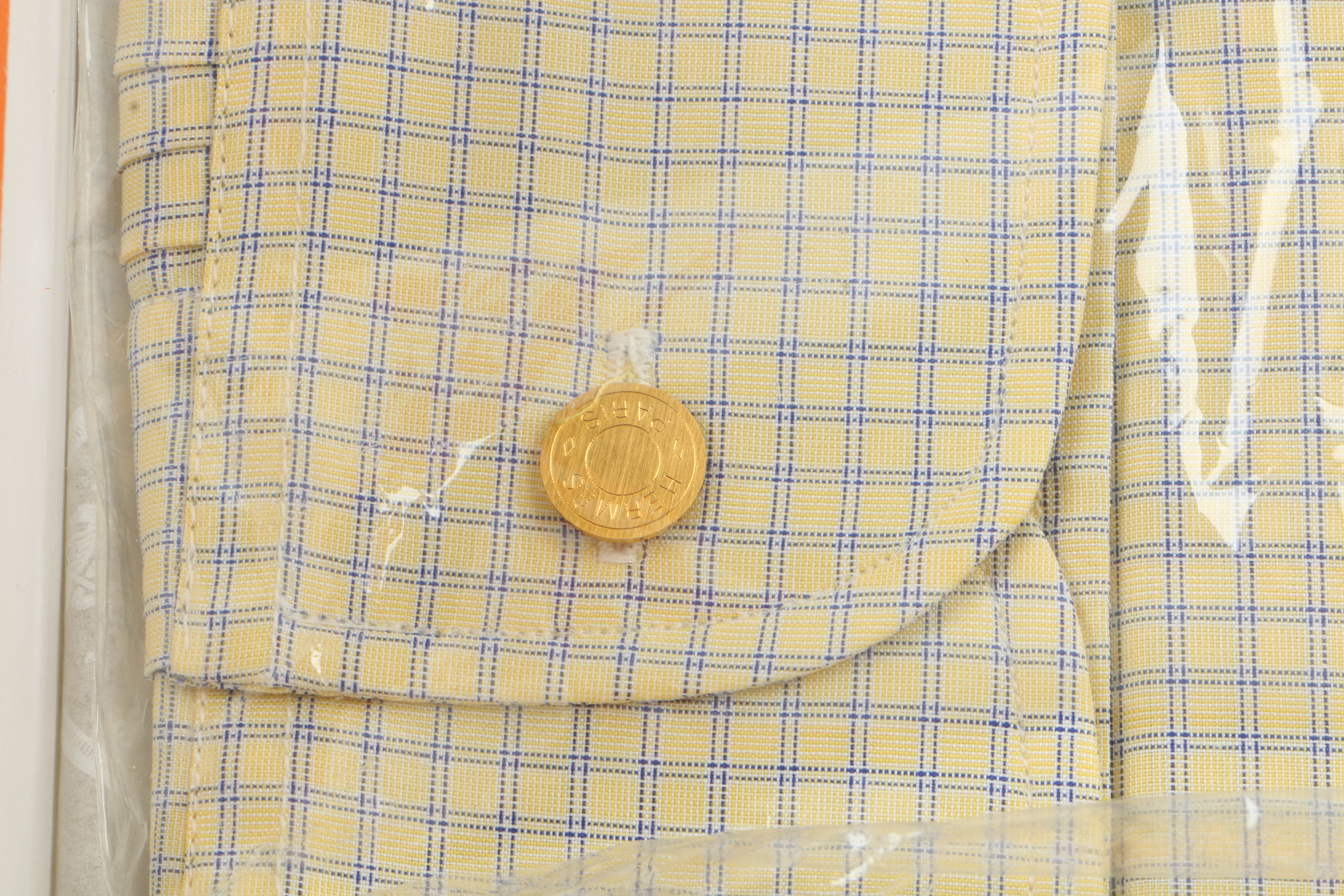 Hermès Yellow Dress Shirt, New in Box, Made in France
