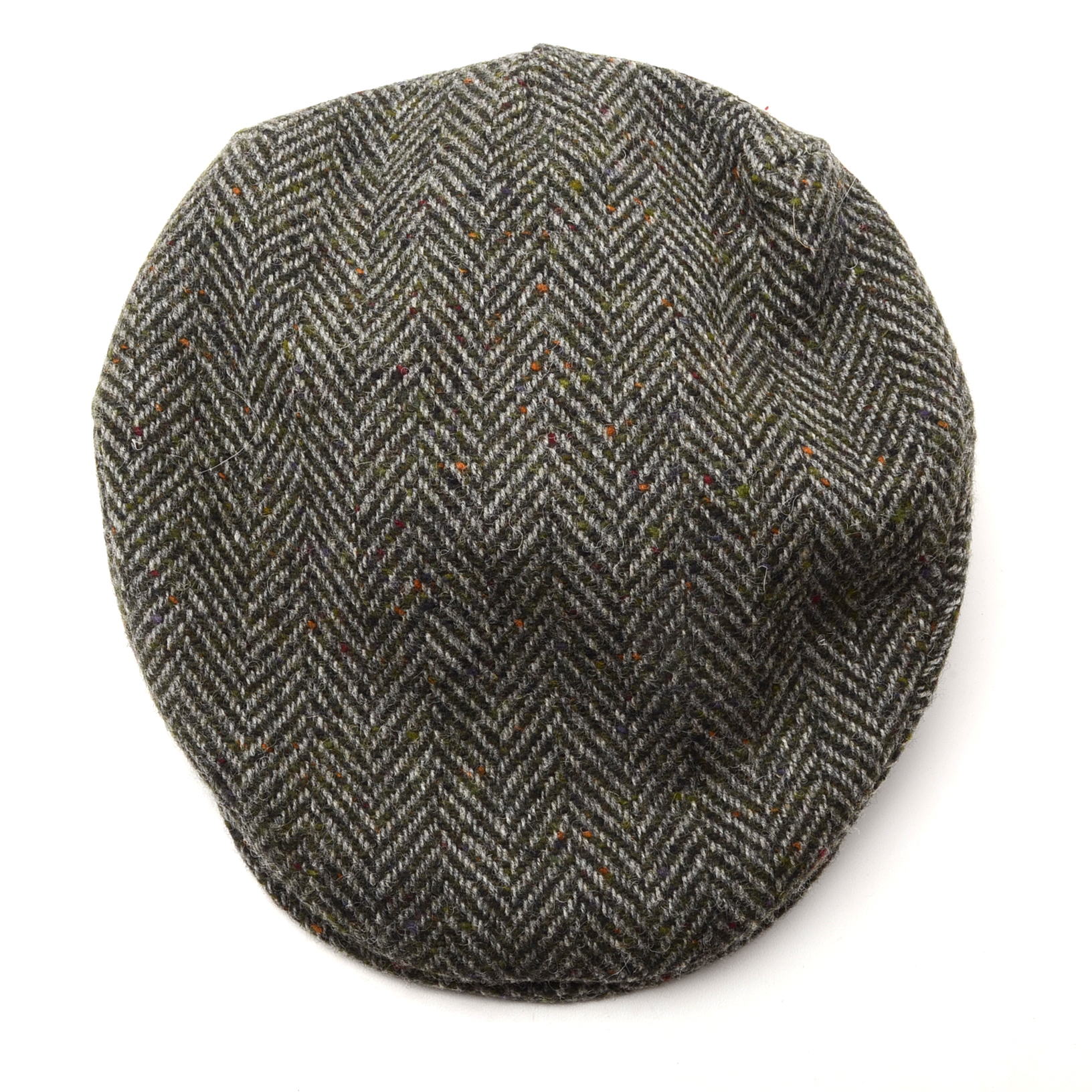 Gray Tweed Donegal Touring Cap by Hanna Hats, Handcrafted in Ireland