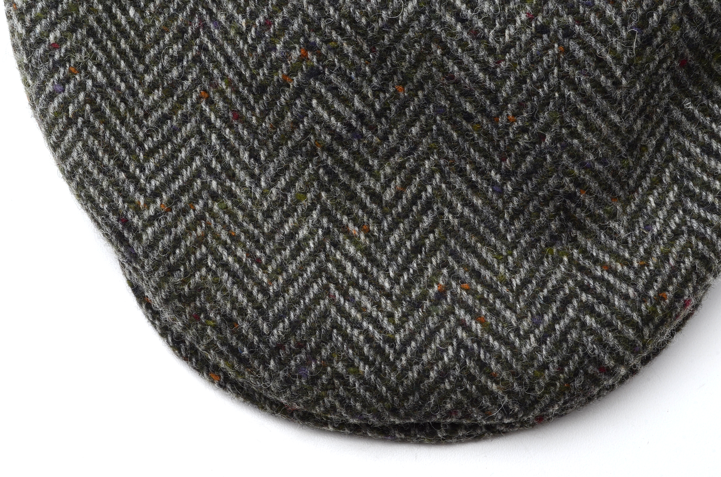 Gray Tweed Donegal Touring Cap by Hanna Hats, Handcrafted in Ireland