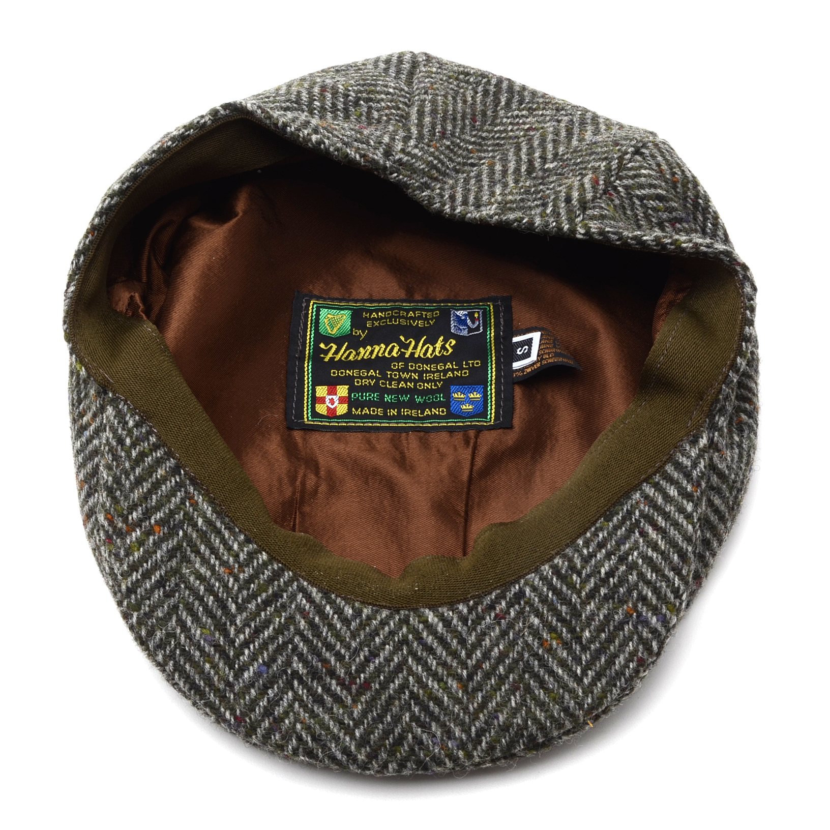 Gray Tweed Donegal Touring Cap by Hanna Hats, Handcrafted in Ireland