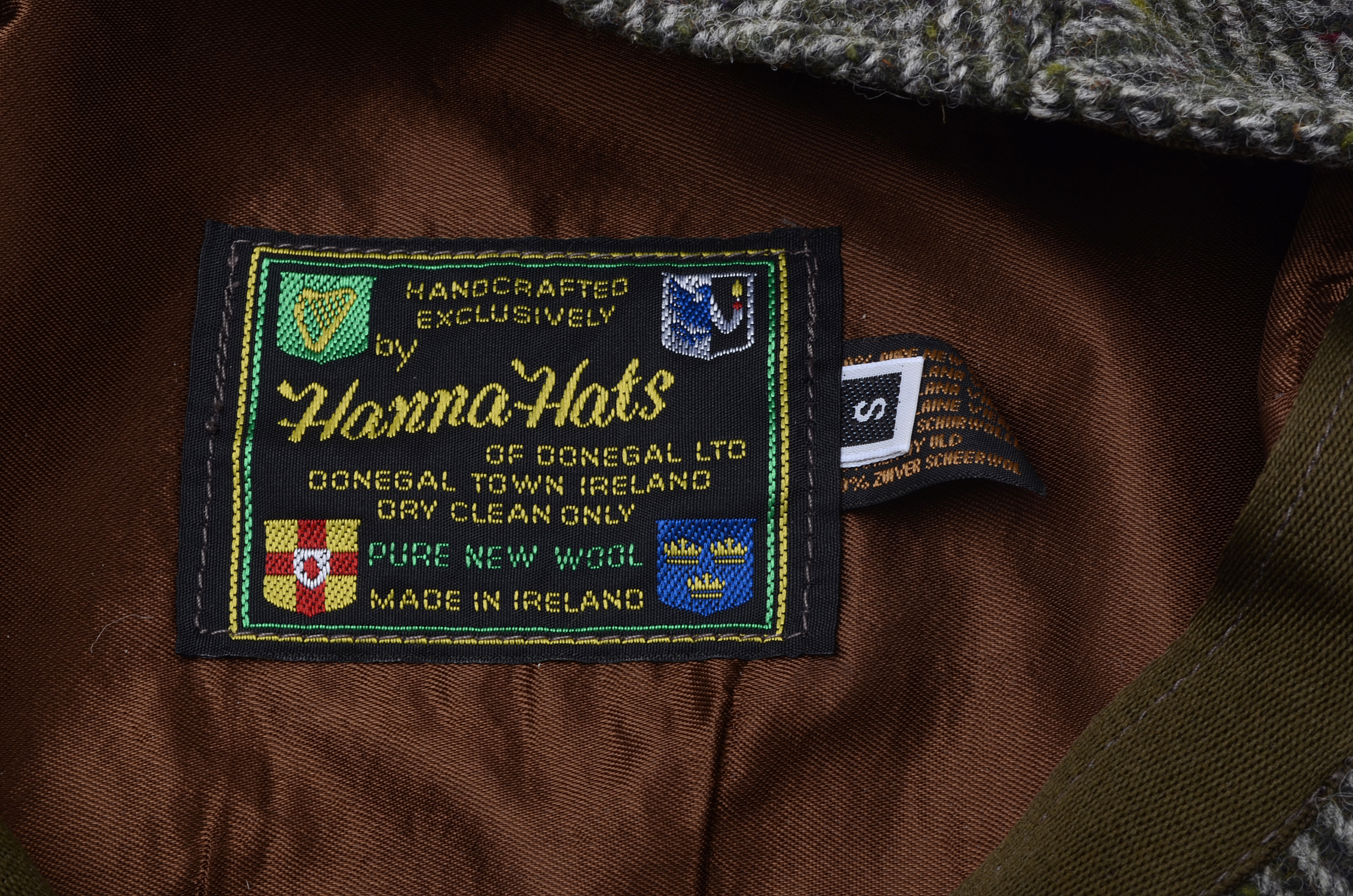 Gray Tweed Donegal Touring Cap by Hanna Hats, Handcrafted in Ireland