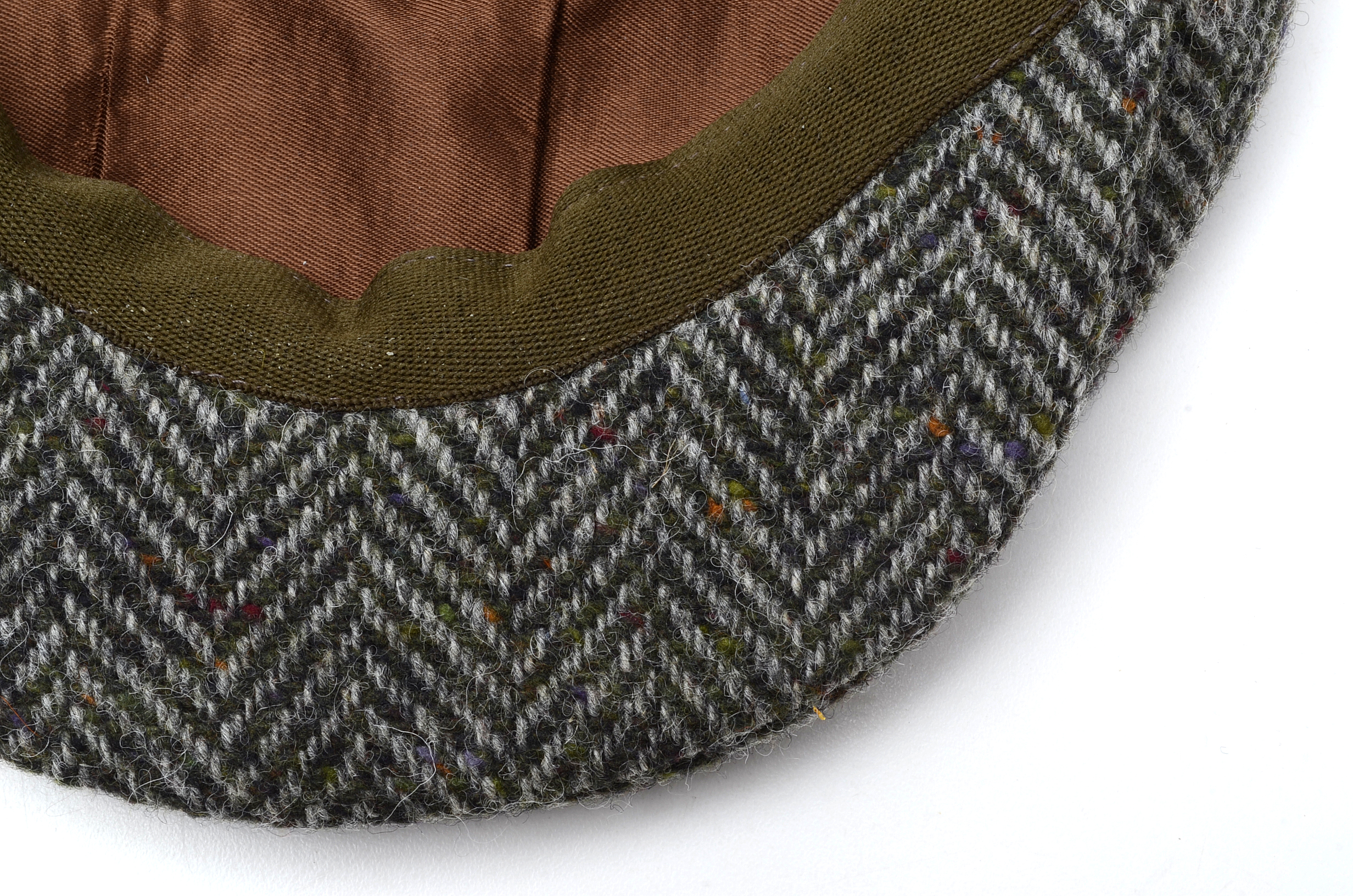 Gray Tweed Donegal Touring Cap by Hanna Hats, Handcrafted in Ireland