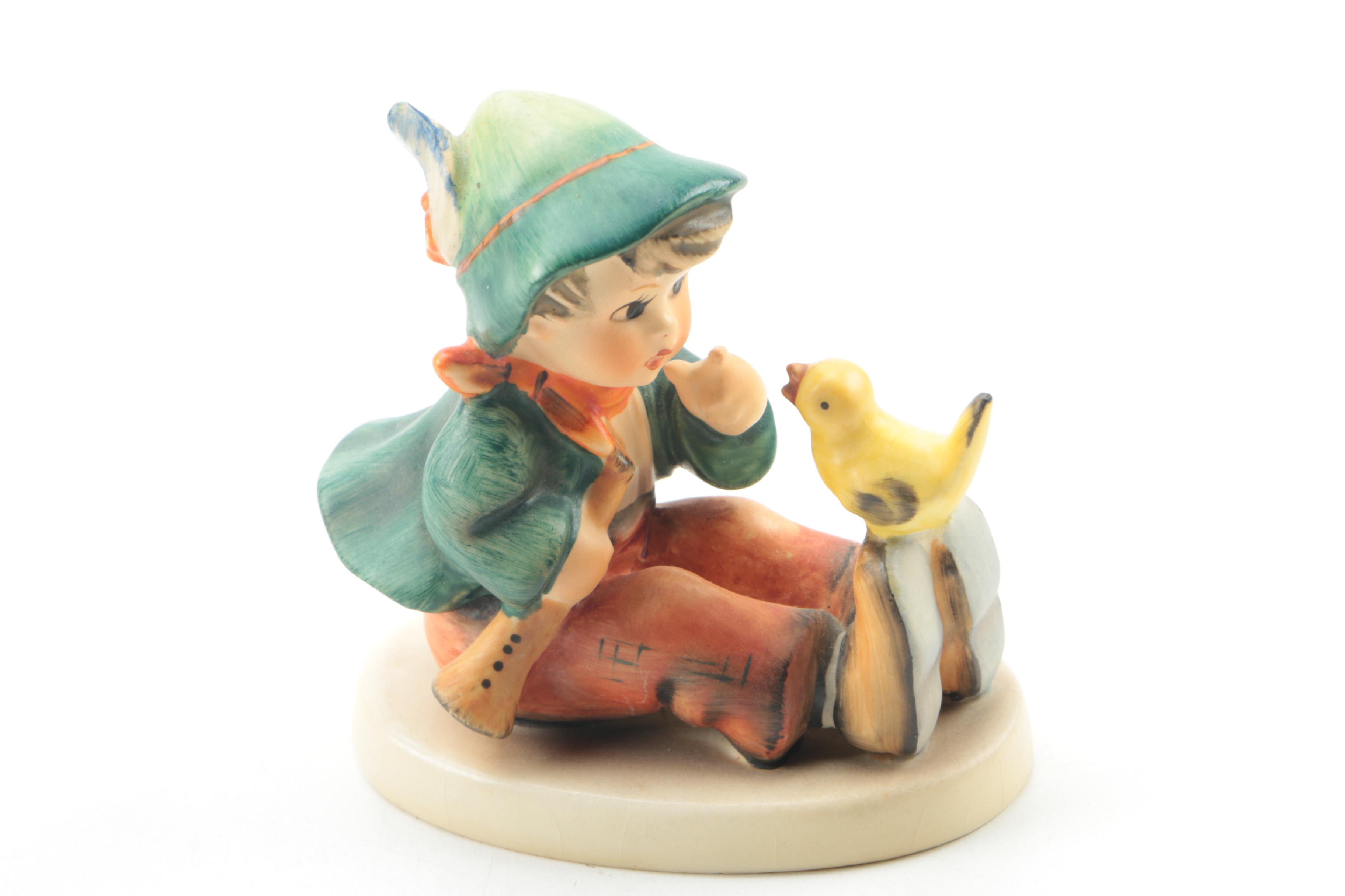 Hummel Figurines Including "Little Gardener" and "Singing Lesson"