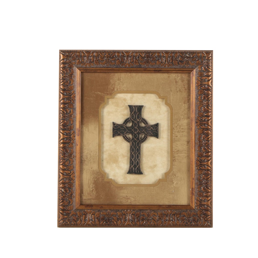 Framed Celtic Style Cross