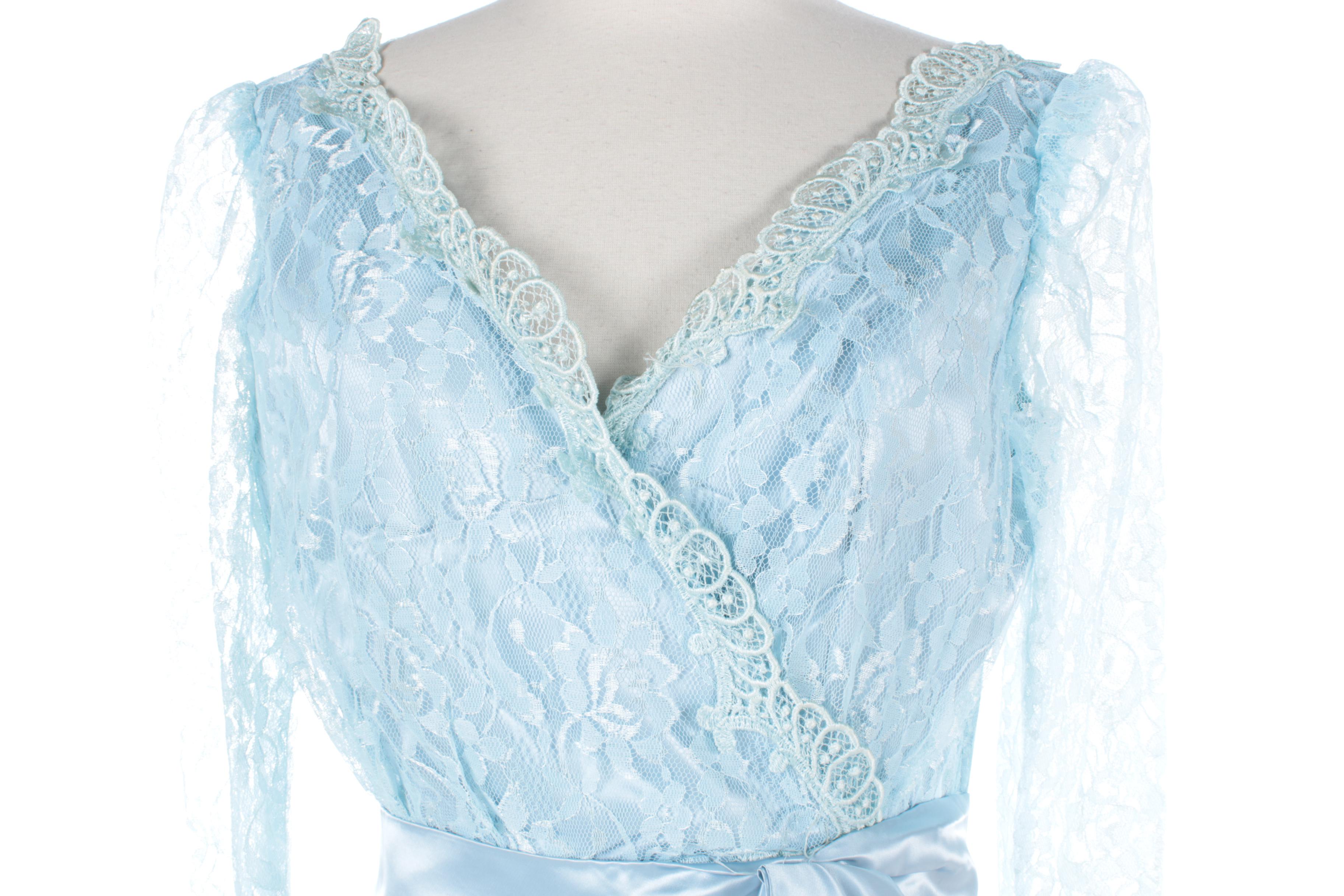 Vintage Lace and Satin Formal Dresses