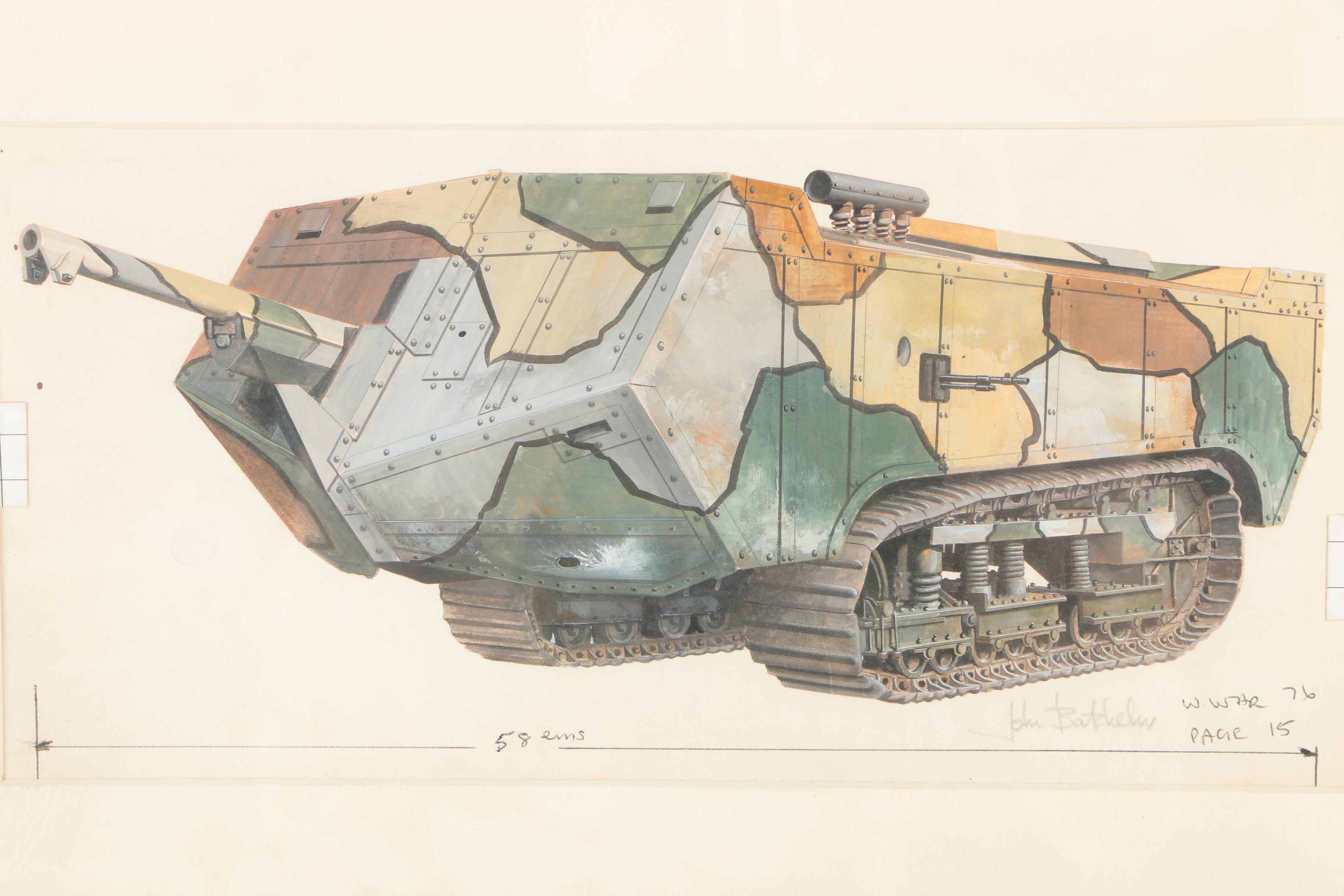 John Batchelor Gouache Illustration