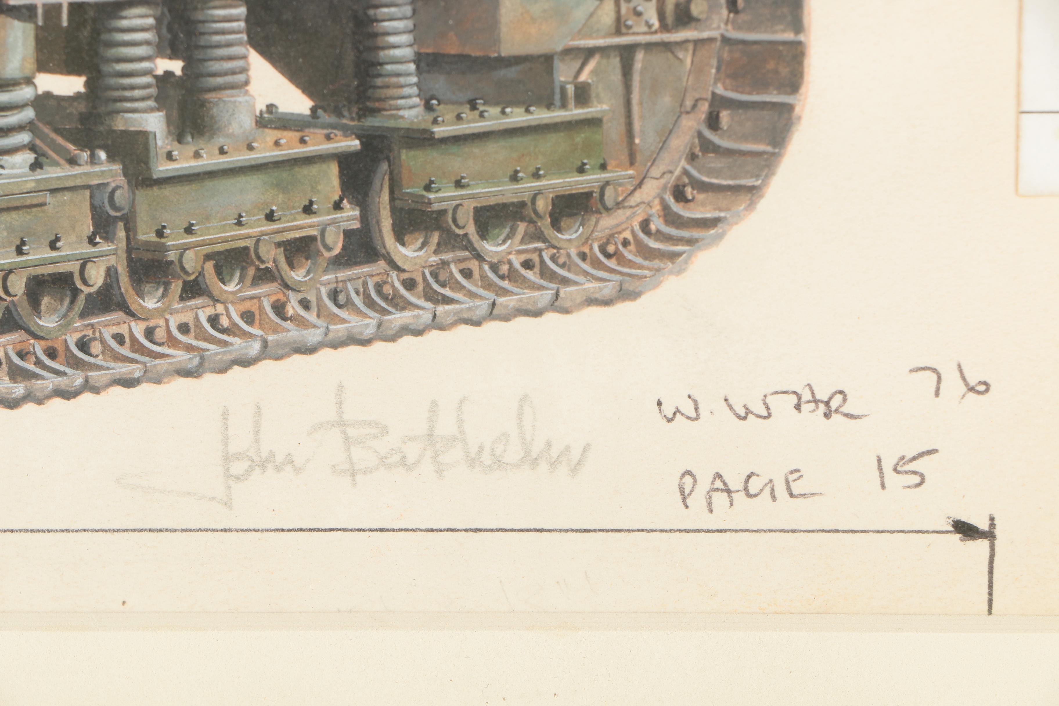 John Batchelor Gouache Illustration