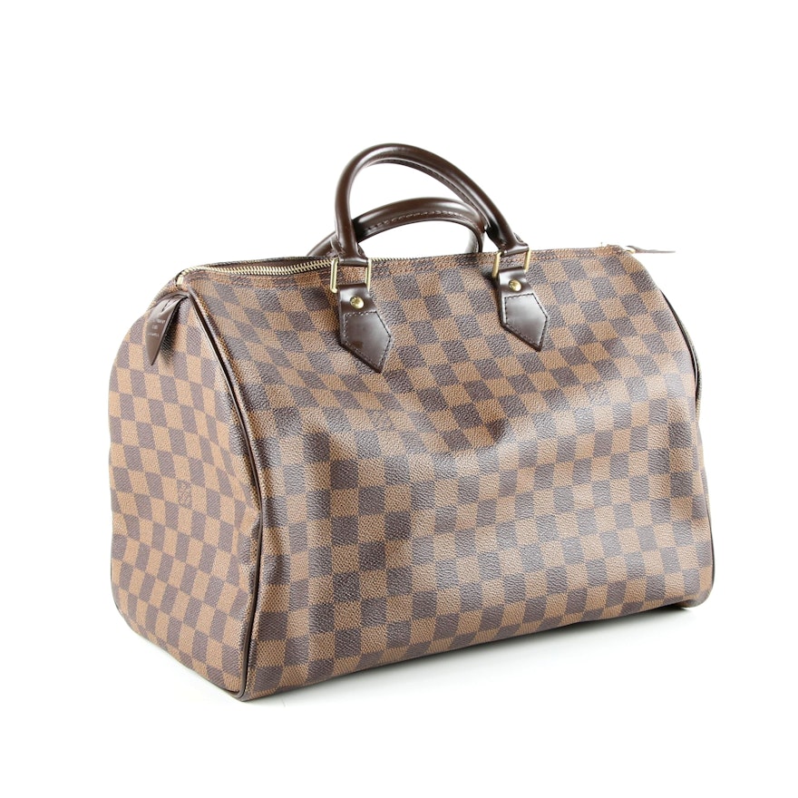 2008 Louis Vuitton Damier Ebene Speedy Handbag