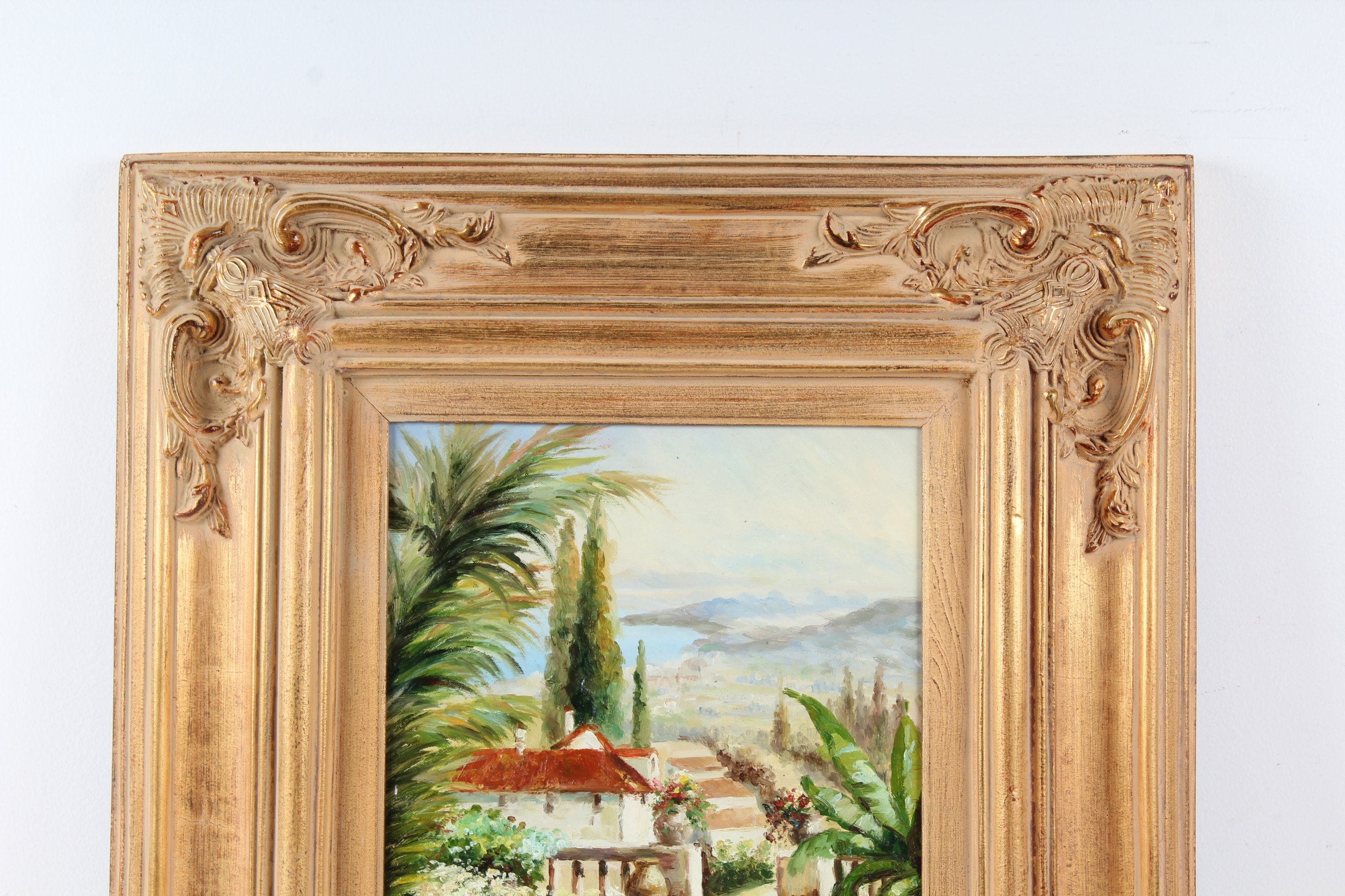 Oil Painting of Mediterranean Landscape