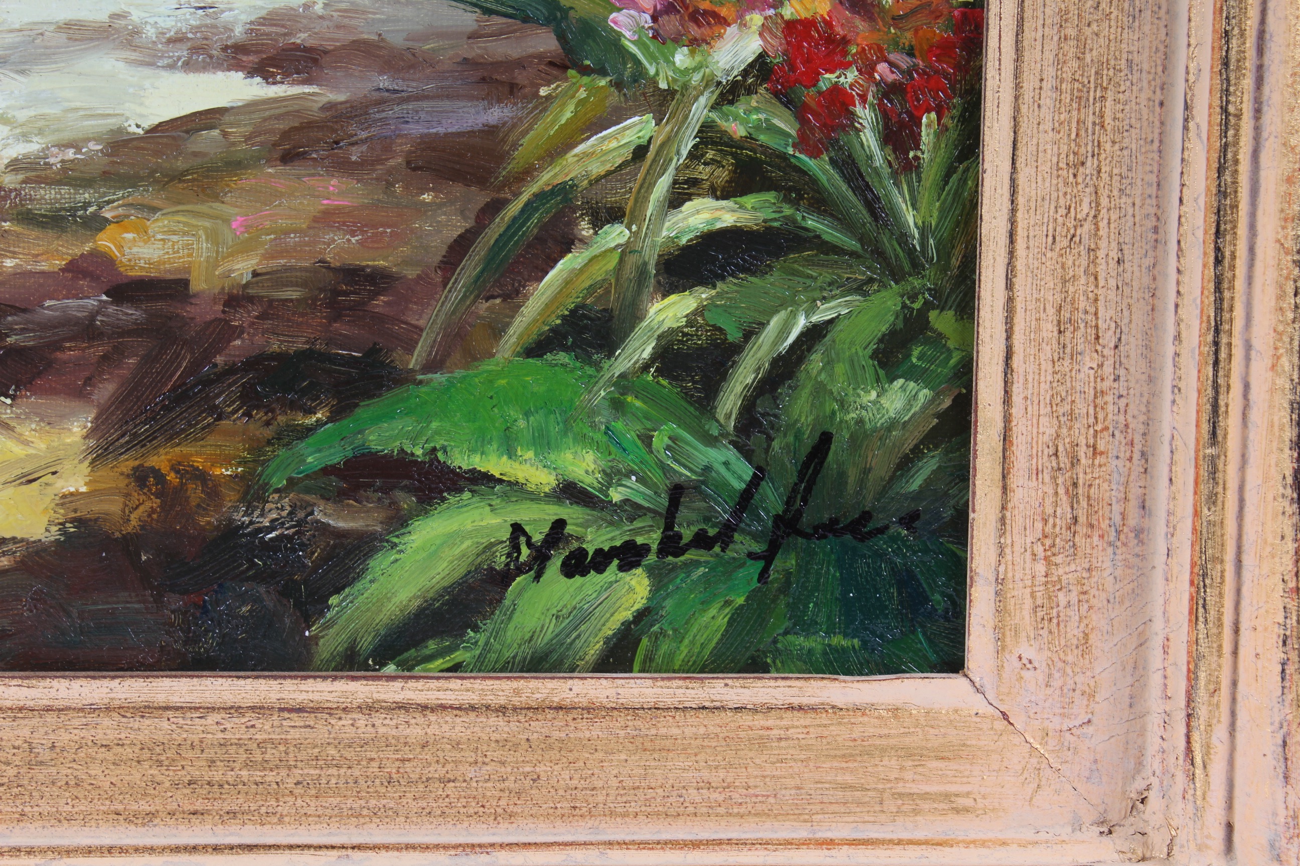 Oil Painting of Mediterranean Landscape