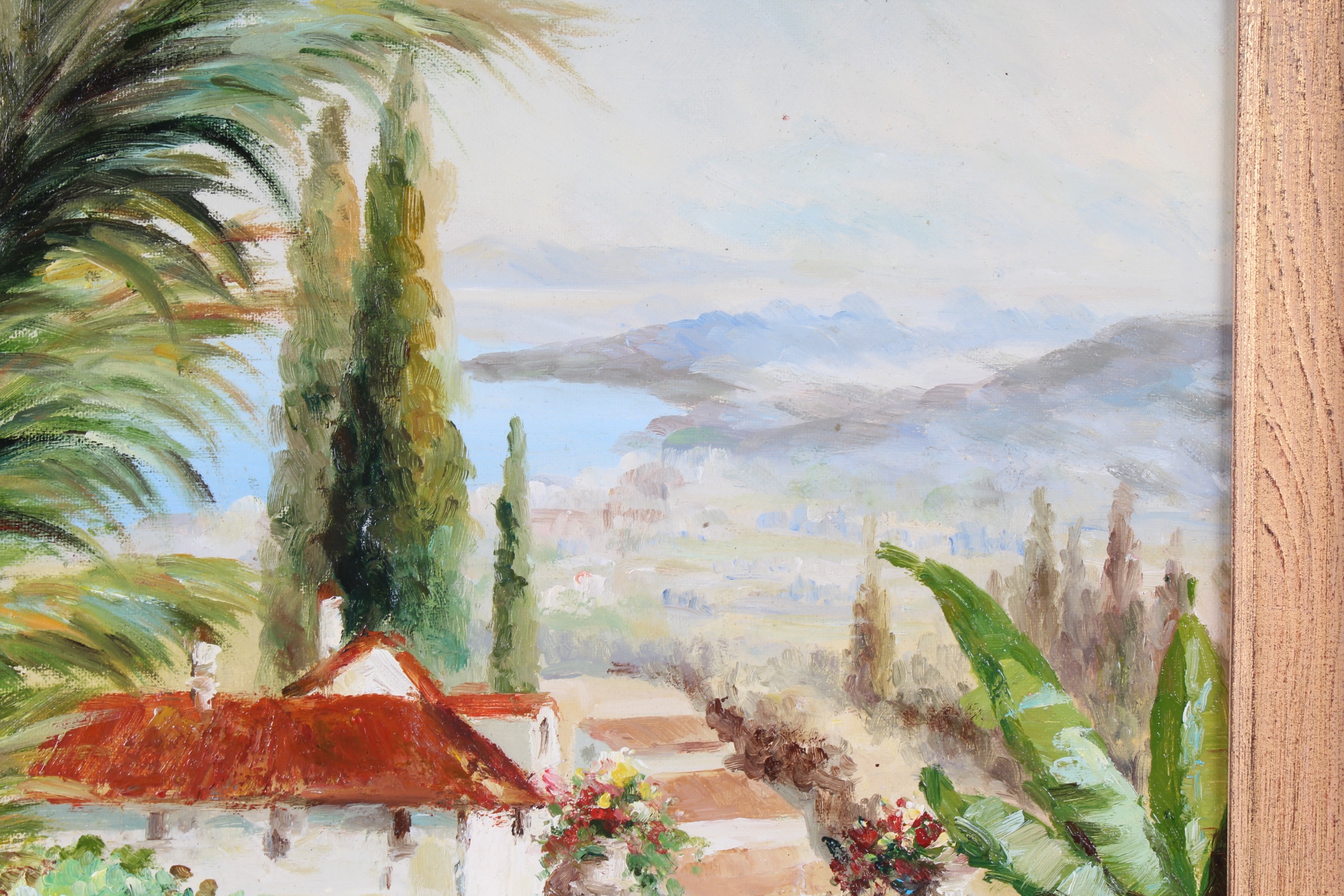 Oil Painting of Mediterranean Landscape