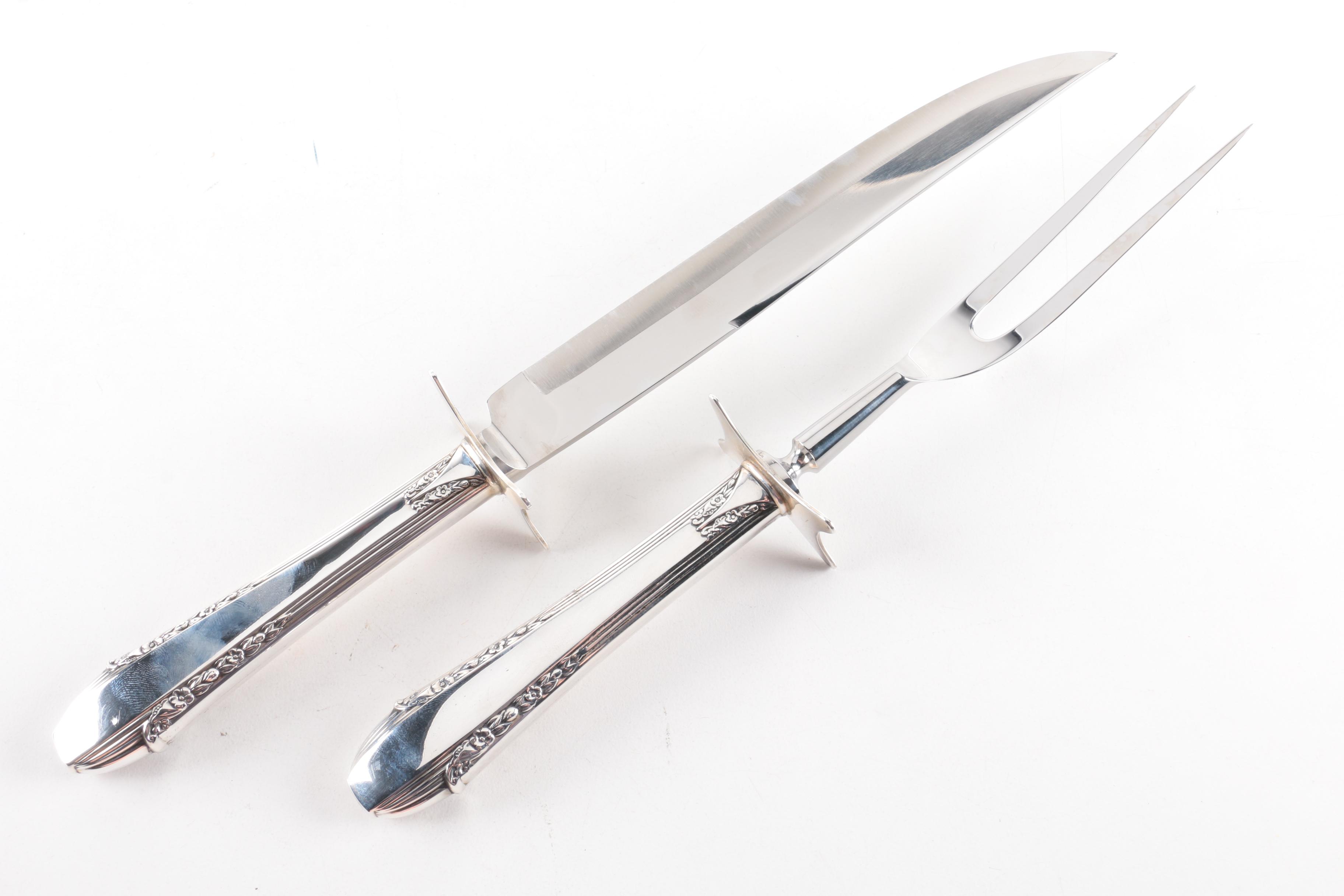 Frank M. Whiting "Princess Ingrid" Sterling Silver Handled Carving Set and More