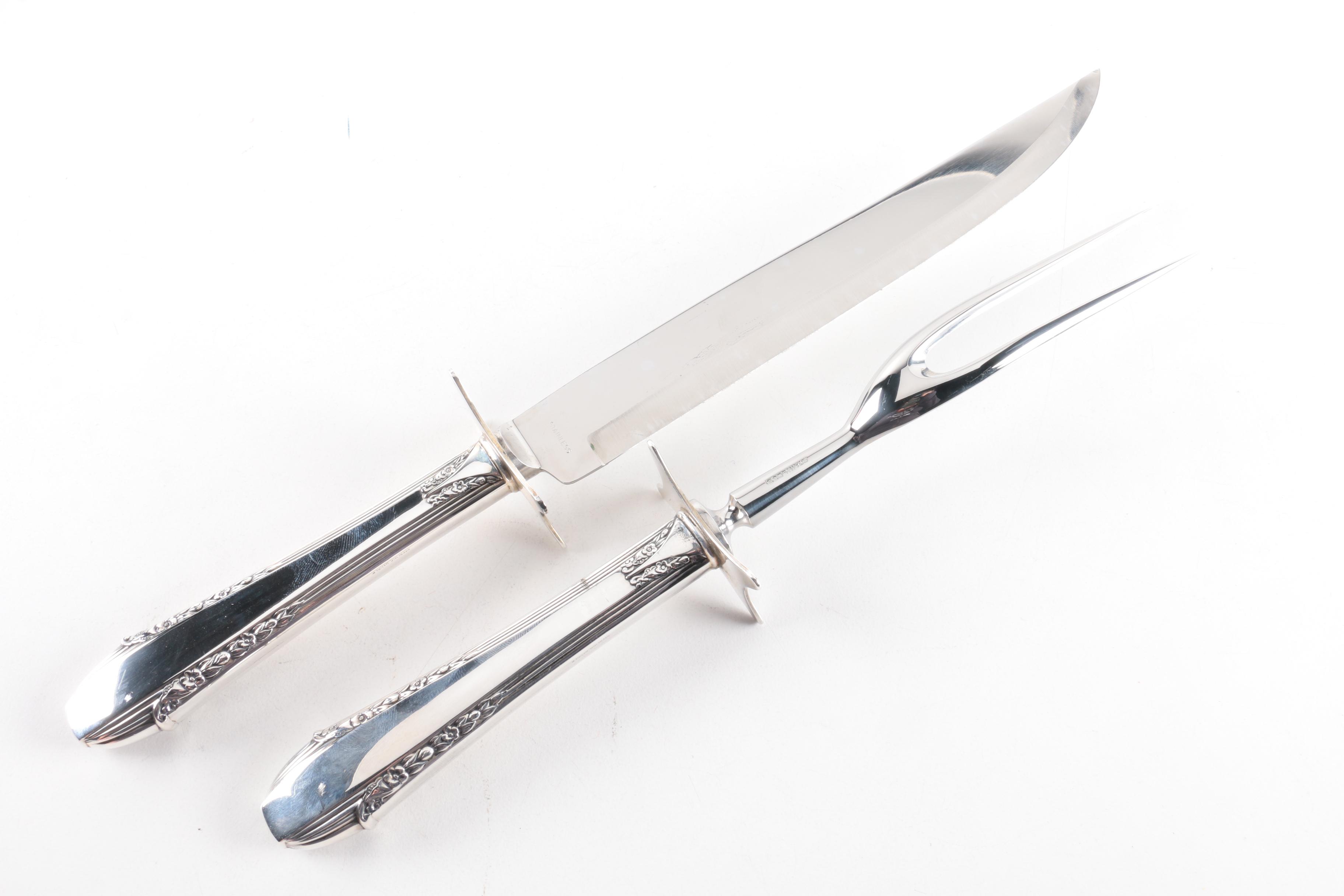 Frank M. Whiting "Princess Ingrid" Sterling Silver Handled Carving Set and More