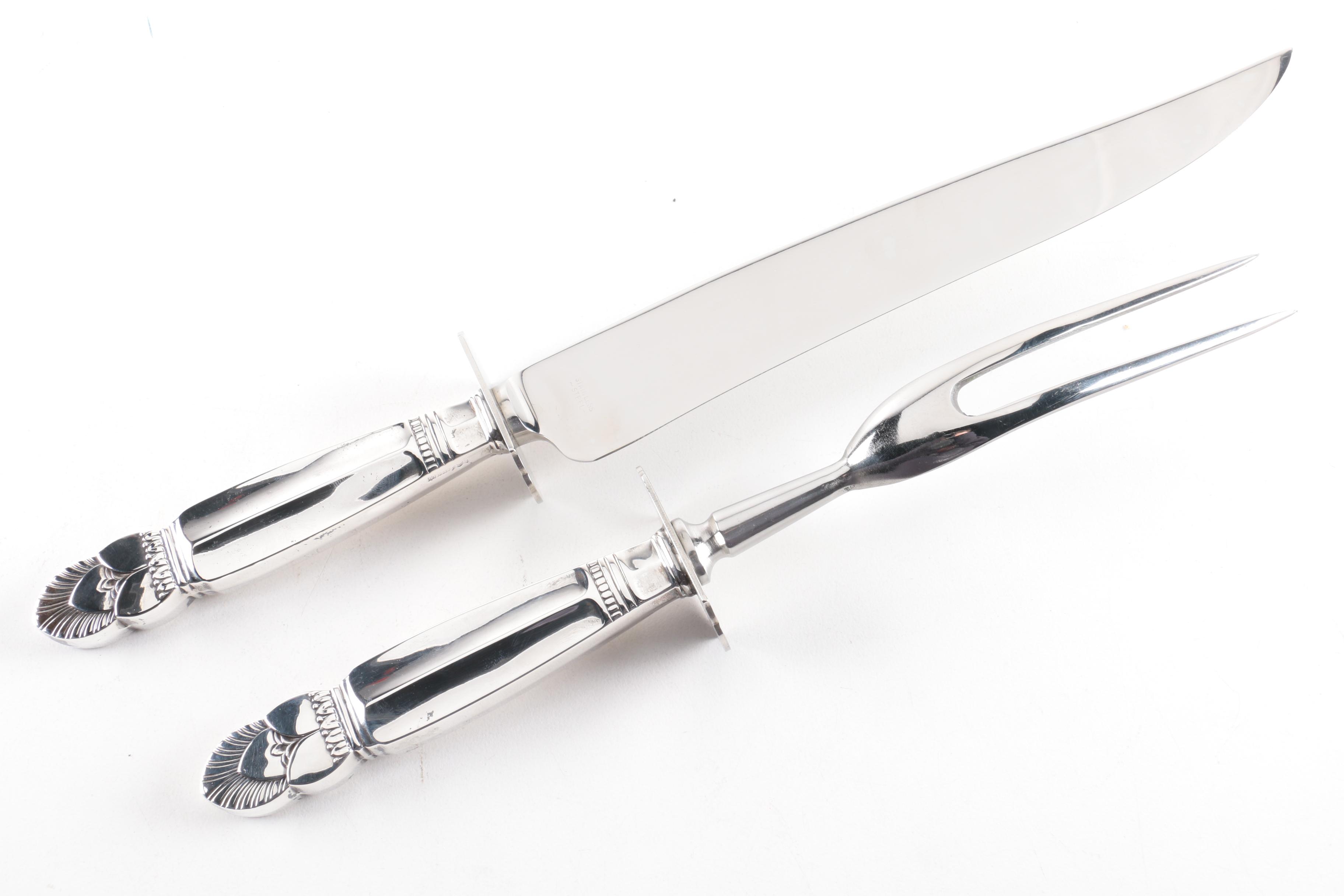 Frank M. Whiting "Princess Ingrid" Sterling Silver Handled Carving Set and More