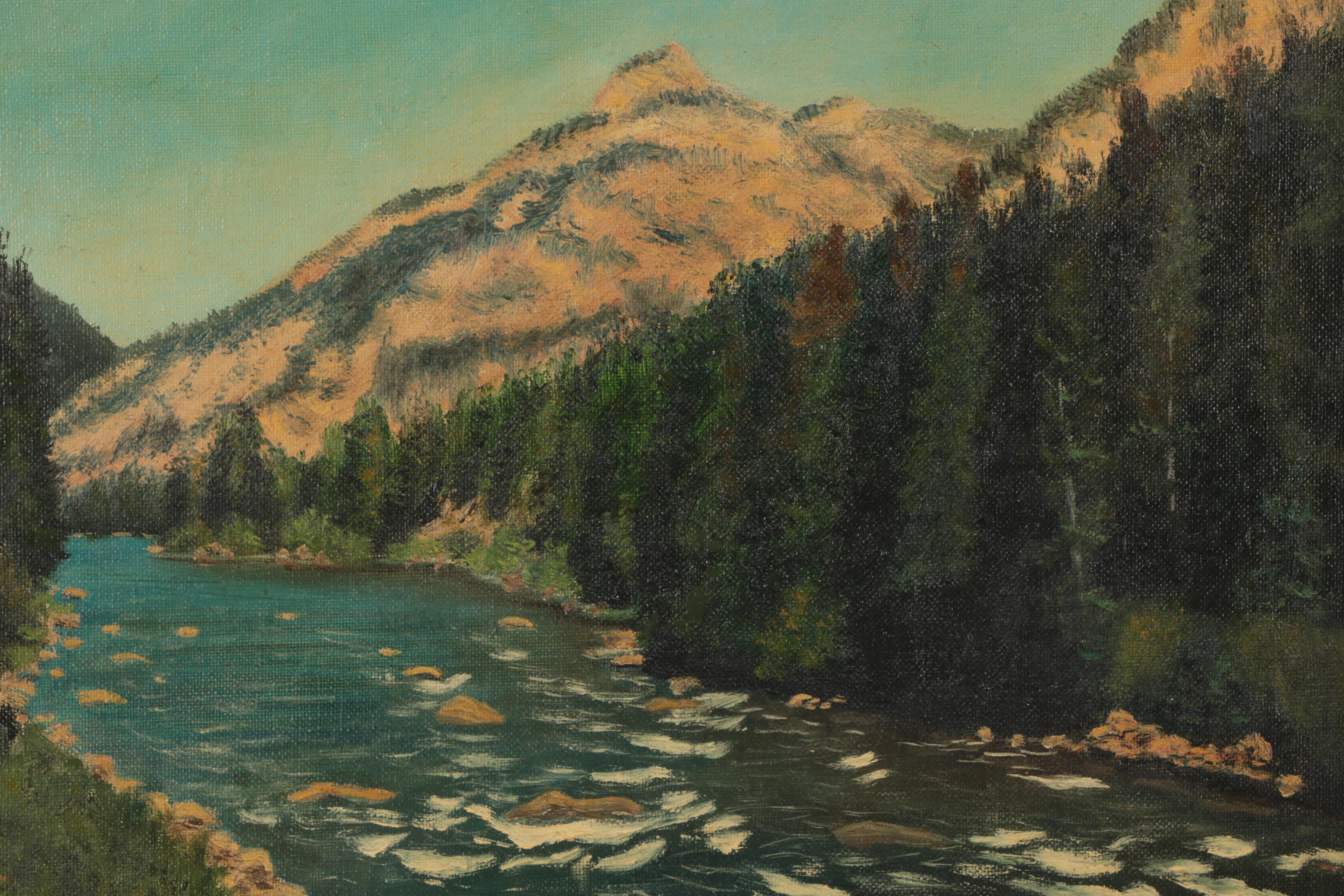 Two 1957 Stanhope Oil Landscape Paintings