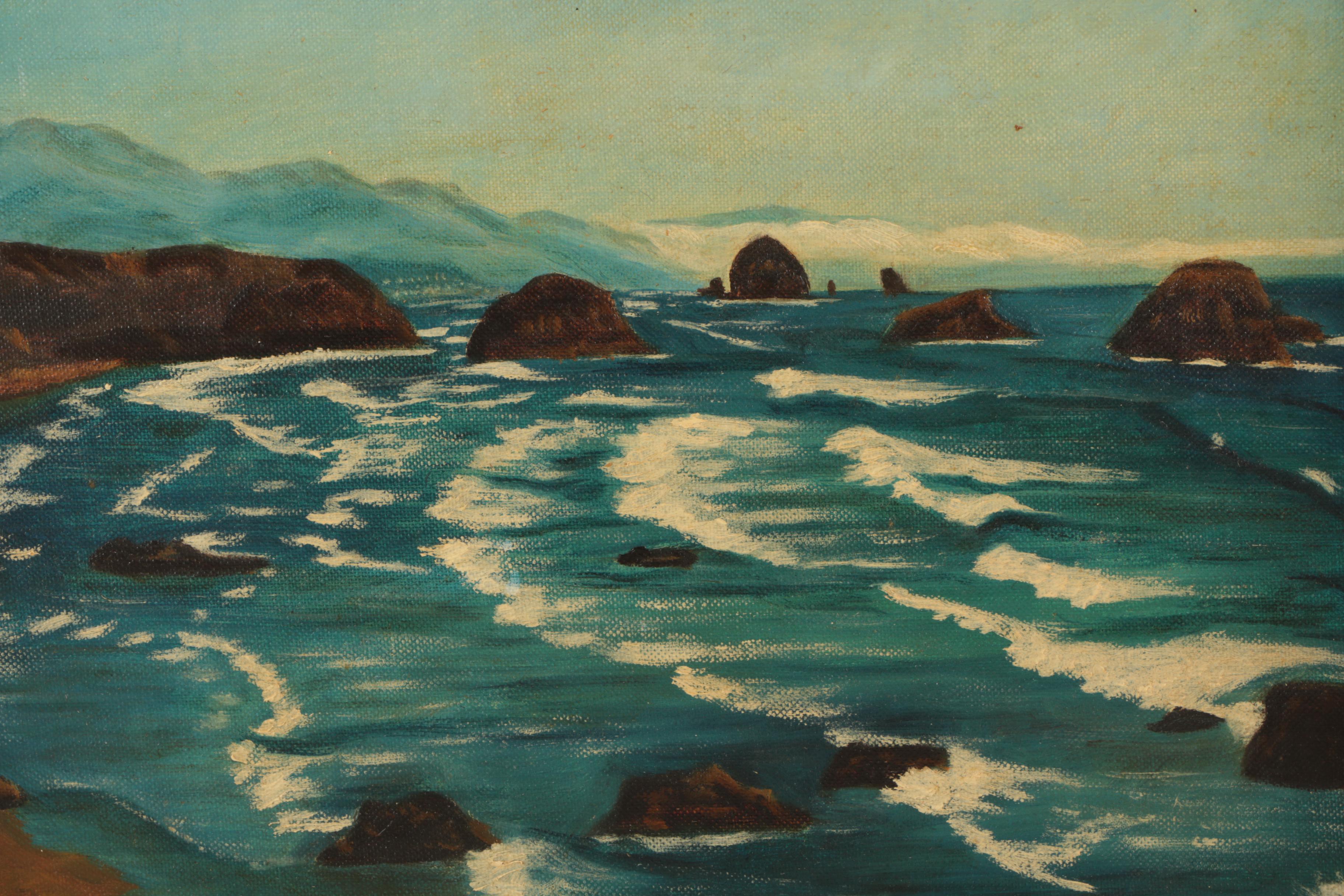 Two 1957 Stanhope Oil Landscape Paintings