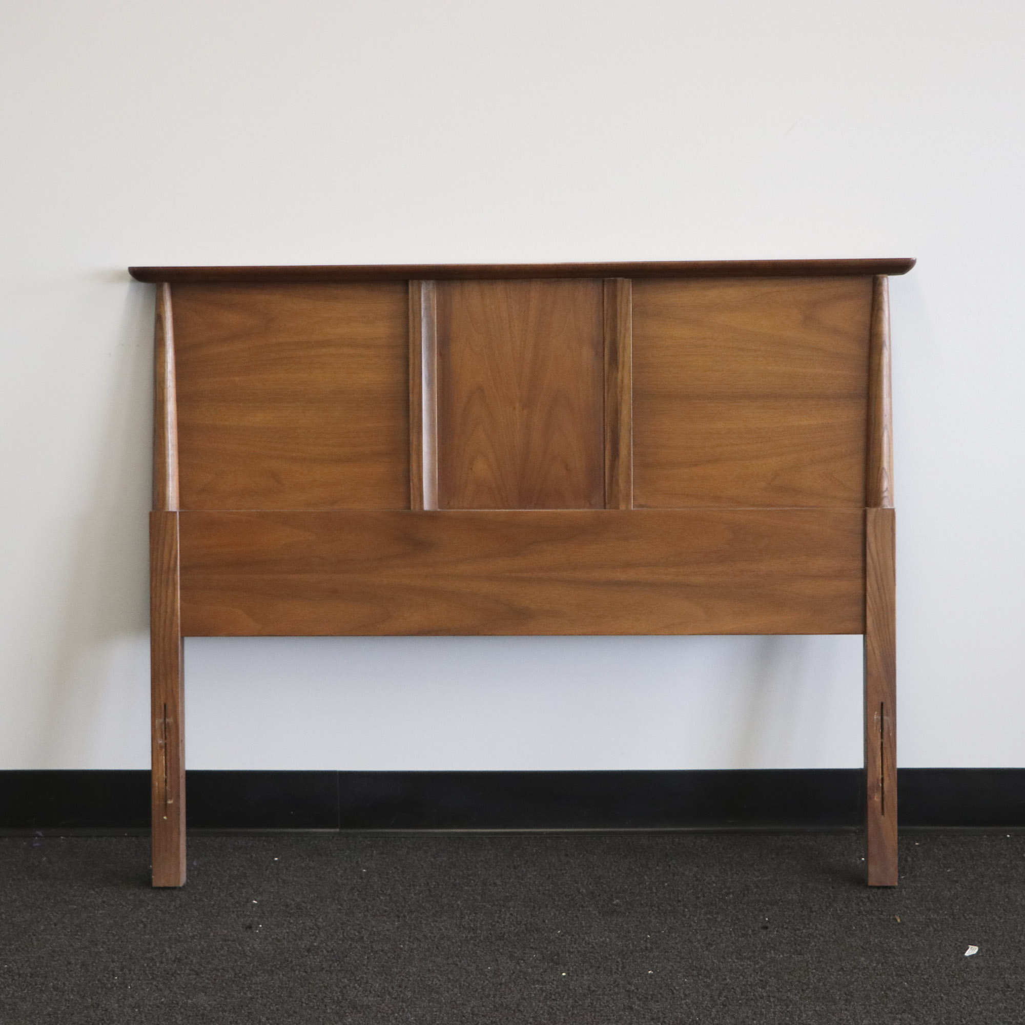 Mid Century Modern Twin Headboard and Footboard