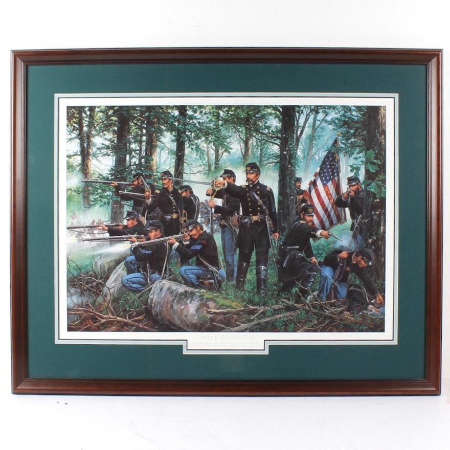 John Paul Strain Limited Edition Offset Lithograph "Little Round Top"