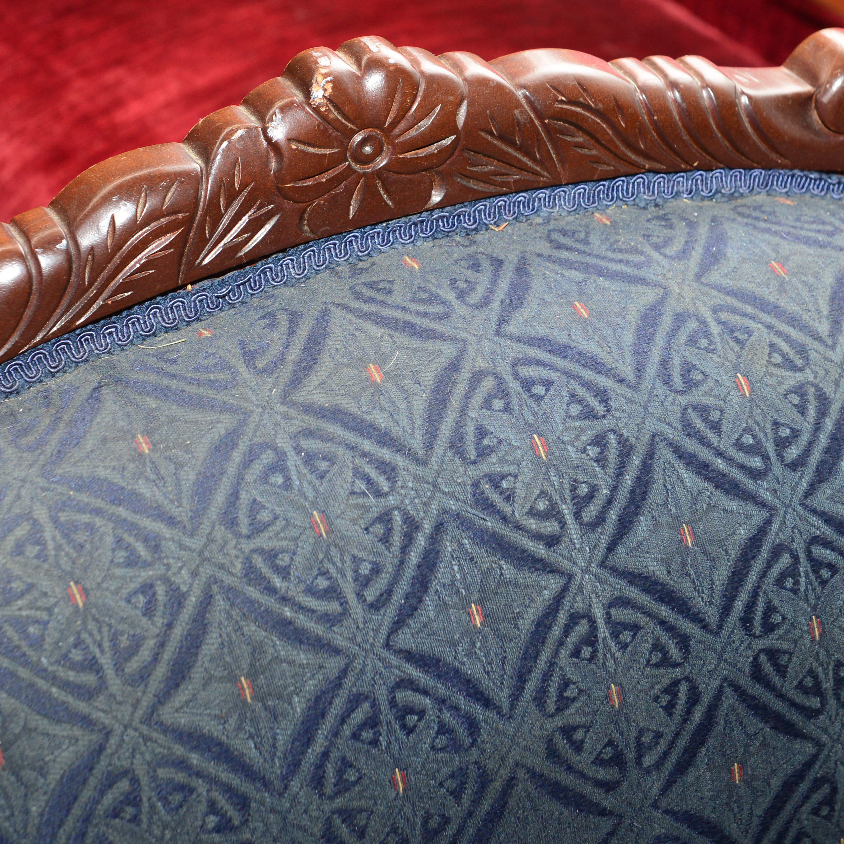 Antique Duncan Phyfe Style Gooseneck Sofa