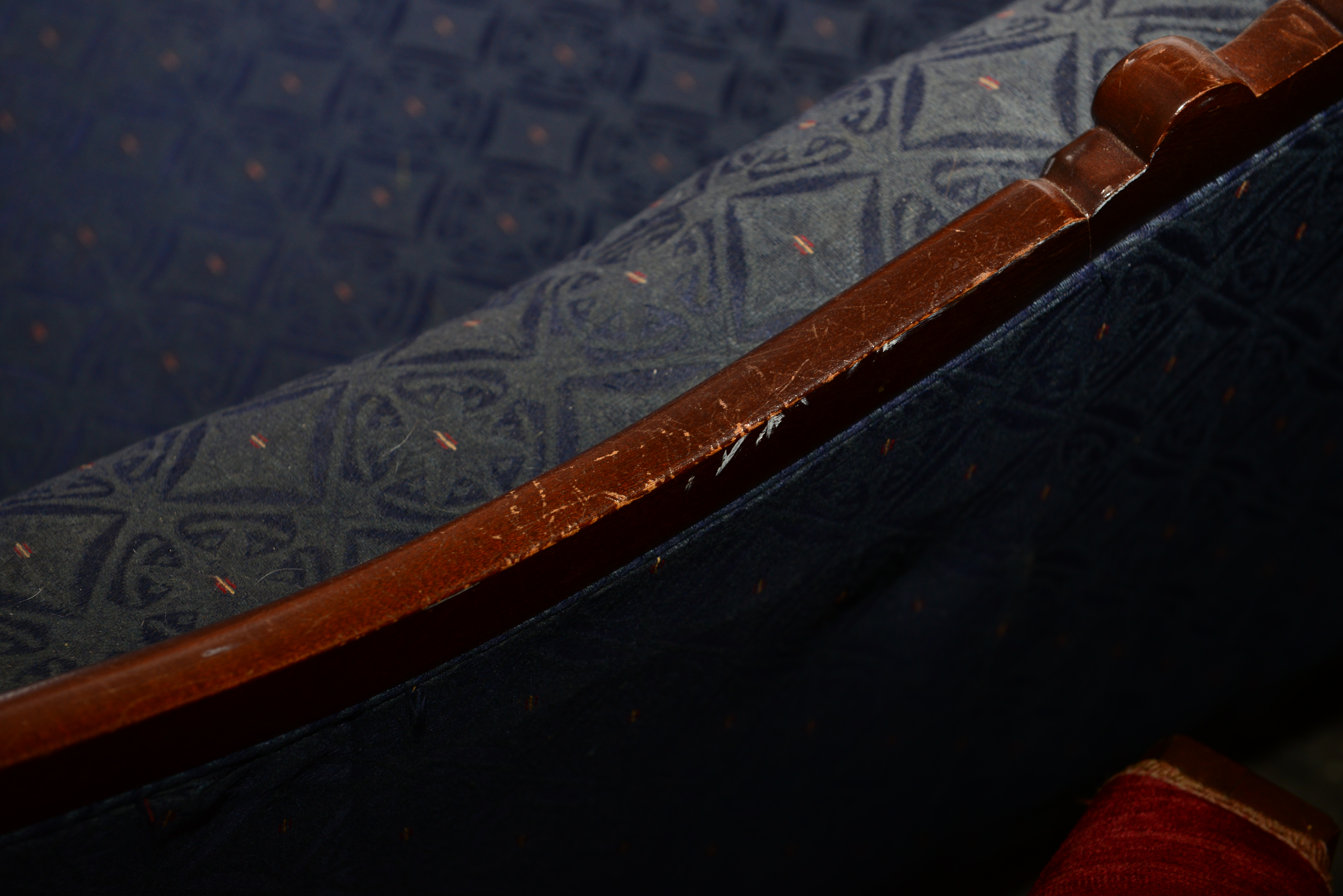 Antique Duncan Phyfe Style Gooseneck Sofa