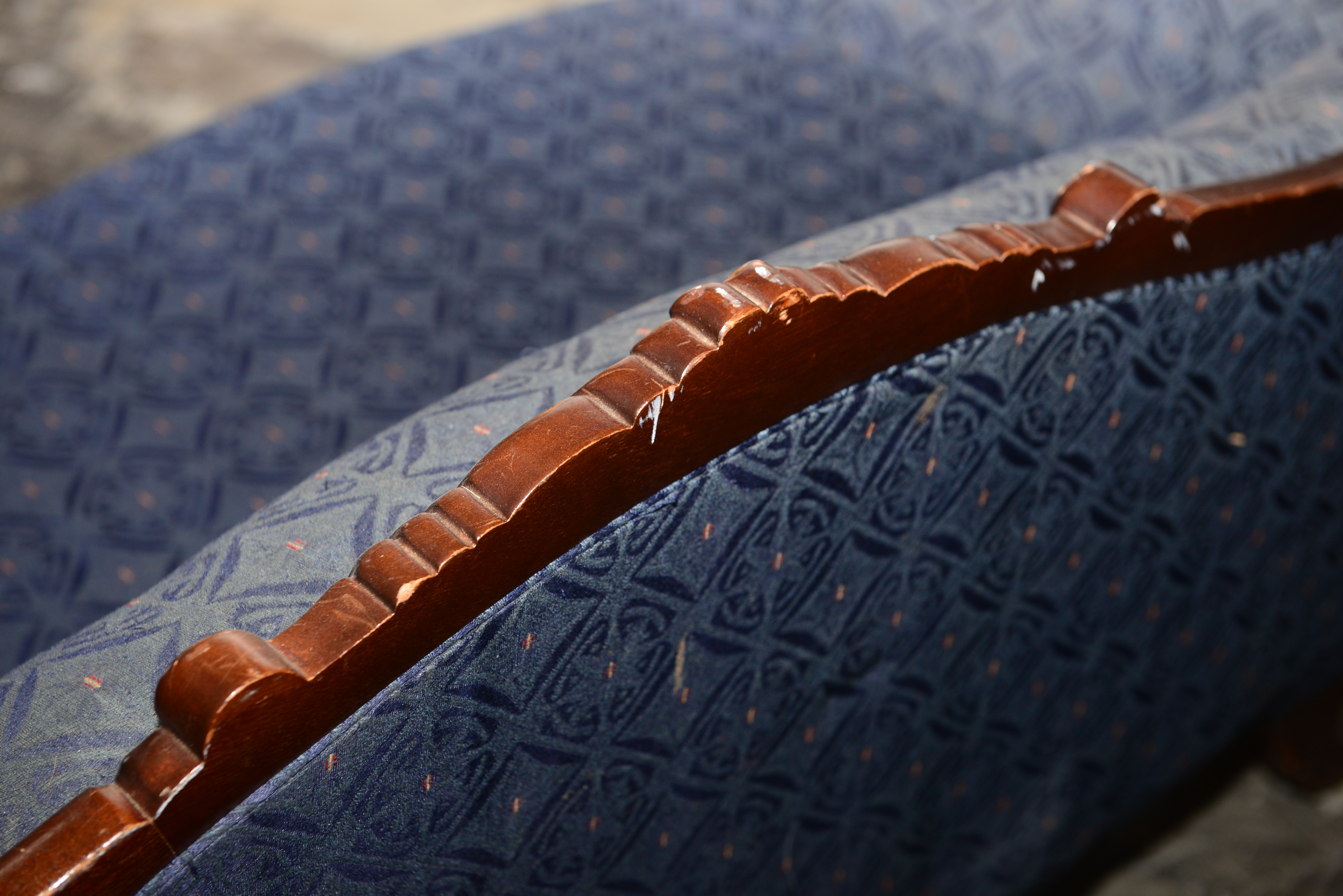 Antique Duncan Phyfe Style Gooseneck Sofa