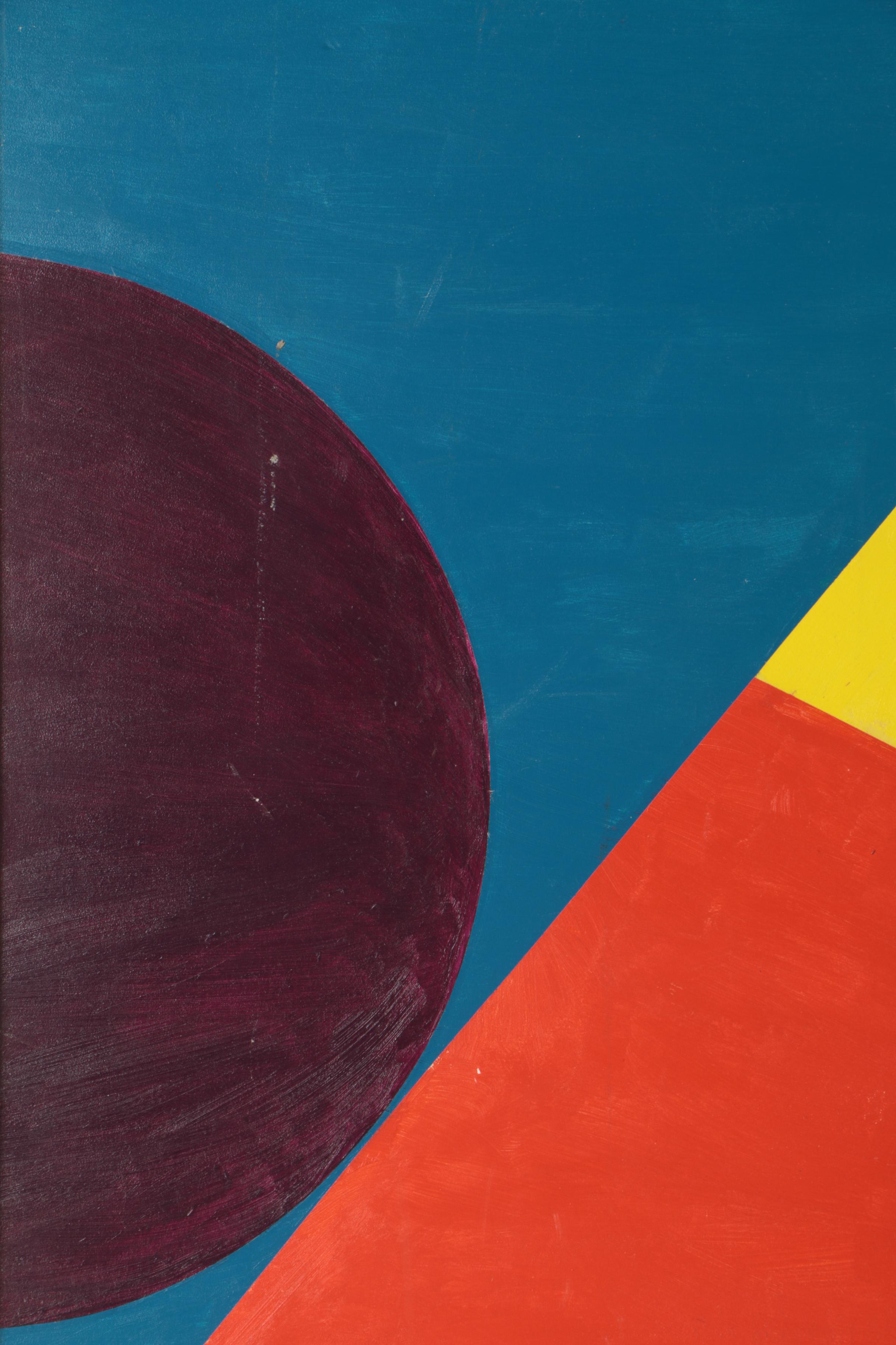 Acrylic Painting of Abstract Composition