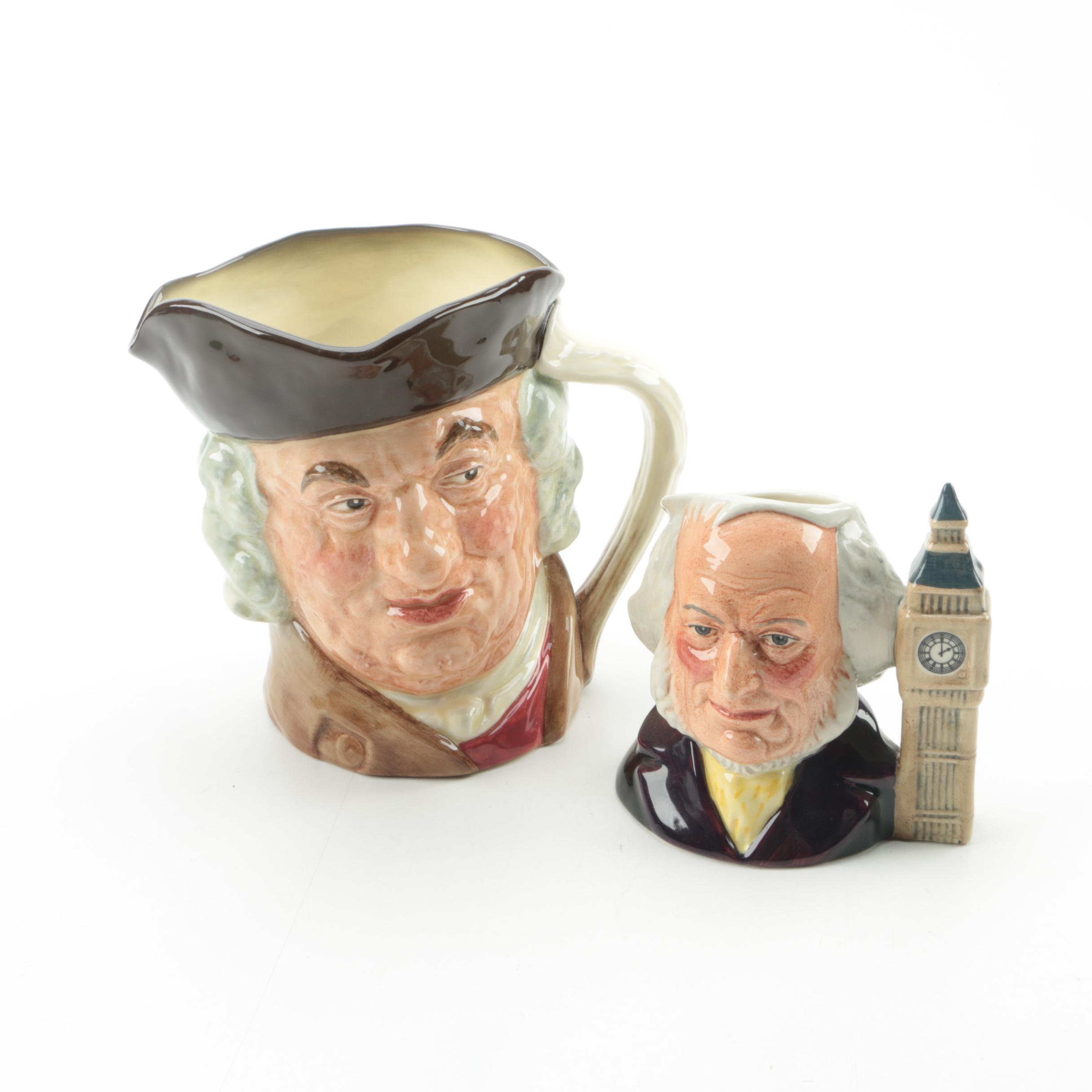 Royal Doulton "John Doulton" and "Sam Johnson" Character Mugs