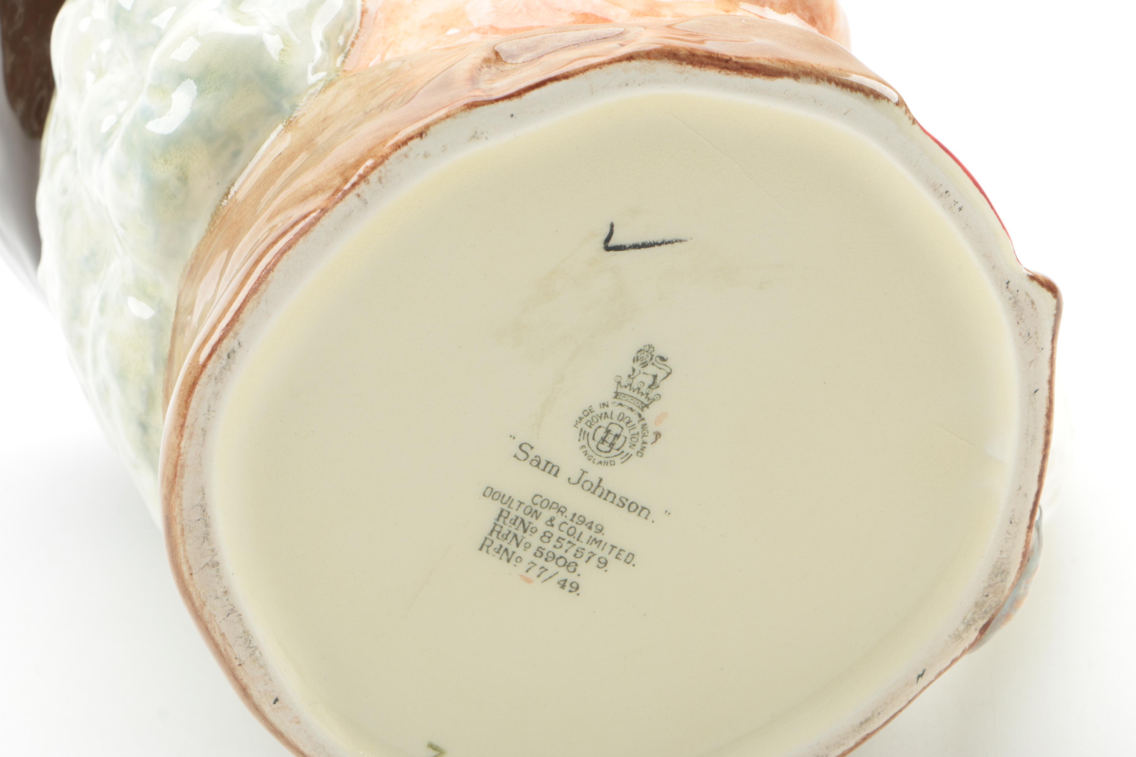 Royal Doulton "John Doulton" and "Sam Johnson" Character Mugs