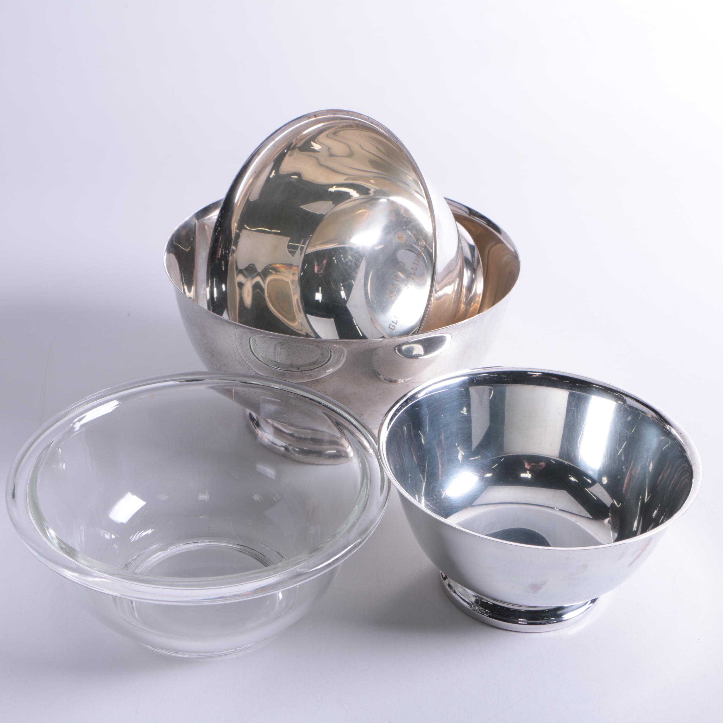 Oneida Paul Revere Reproduction Silver Plate Bowl and More