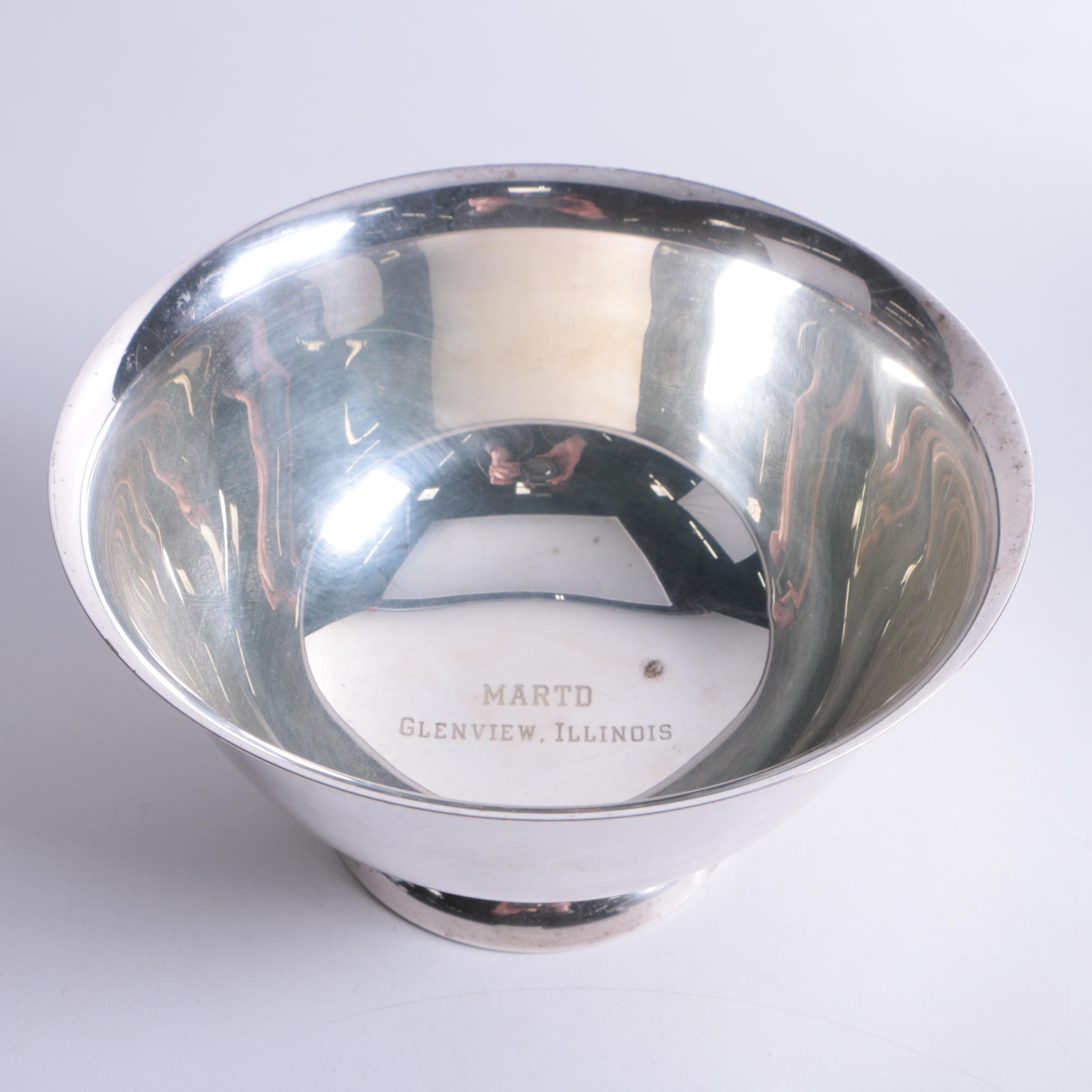 Oneida Paul Revere Reproduction Silver Plate Bowl and More