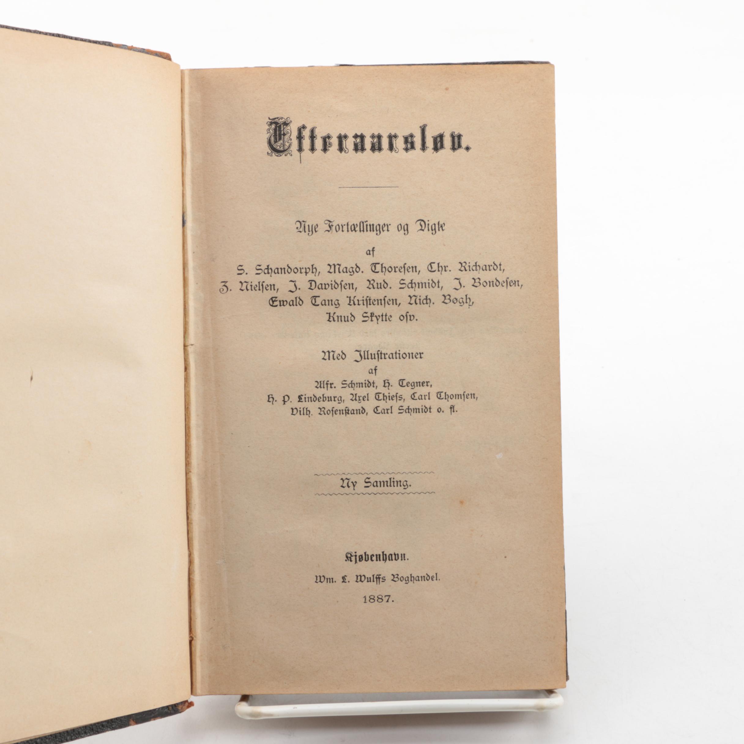 Antique Danish Texts and Assorted Books