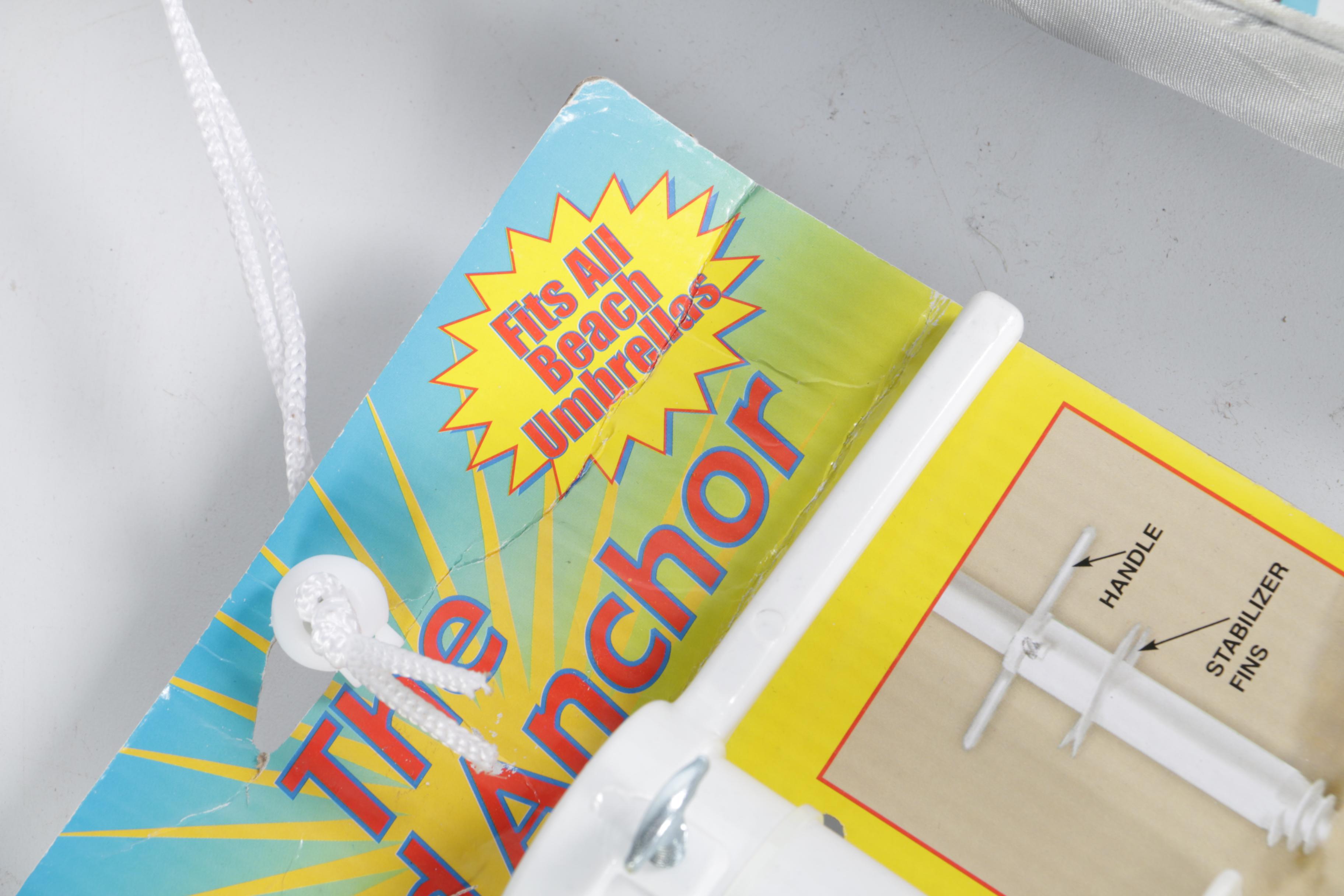 Total Sunblock Beach Umbrella with Sand Anchor