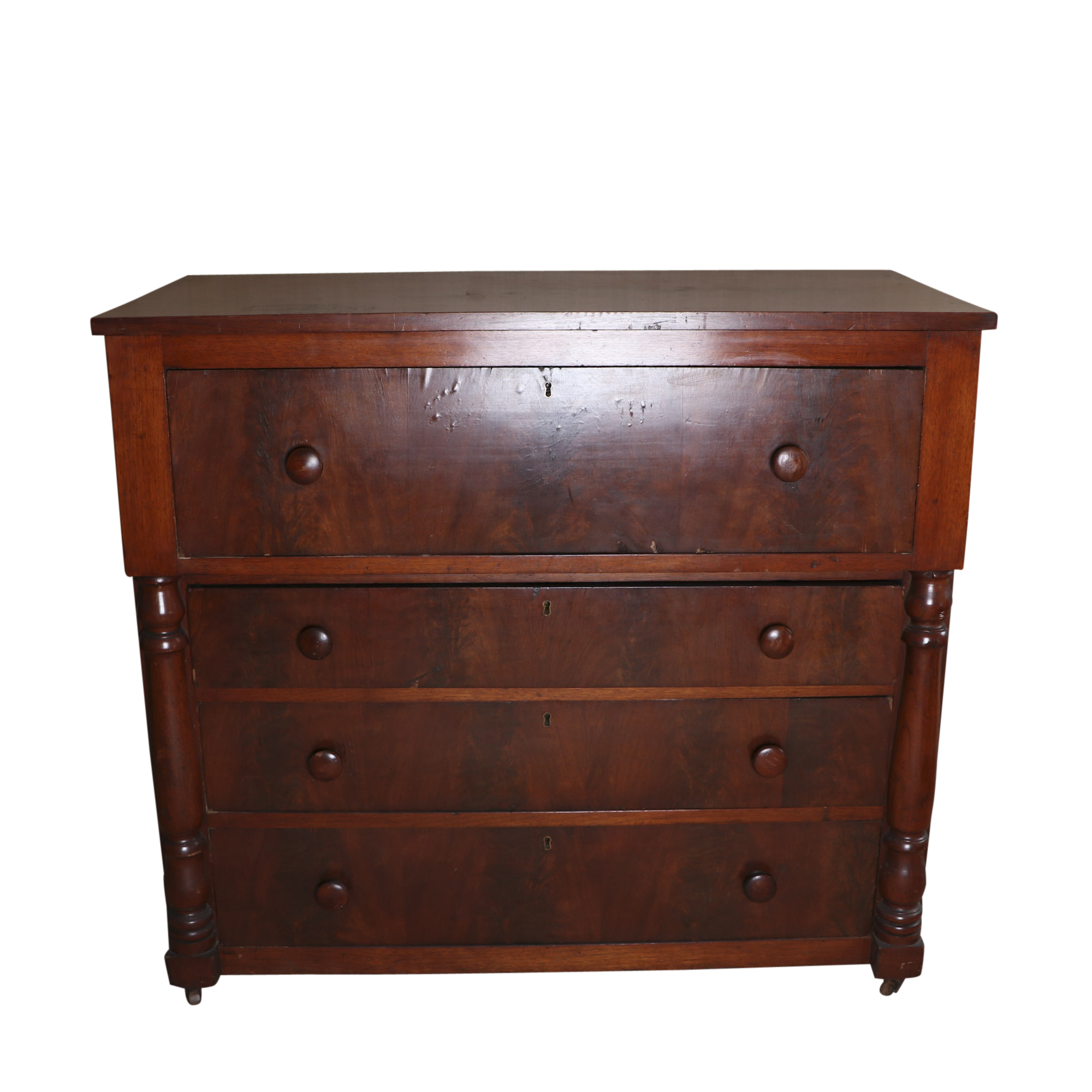 Antique Empire Mahogany Chest of Drawers