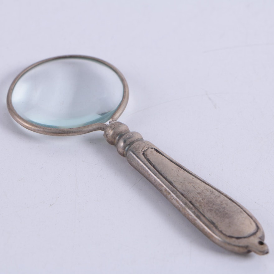 Vintage Brass Magnifying Glass