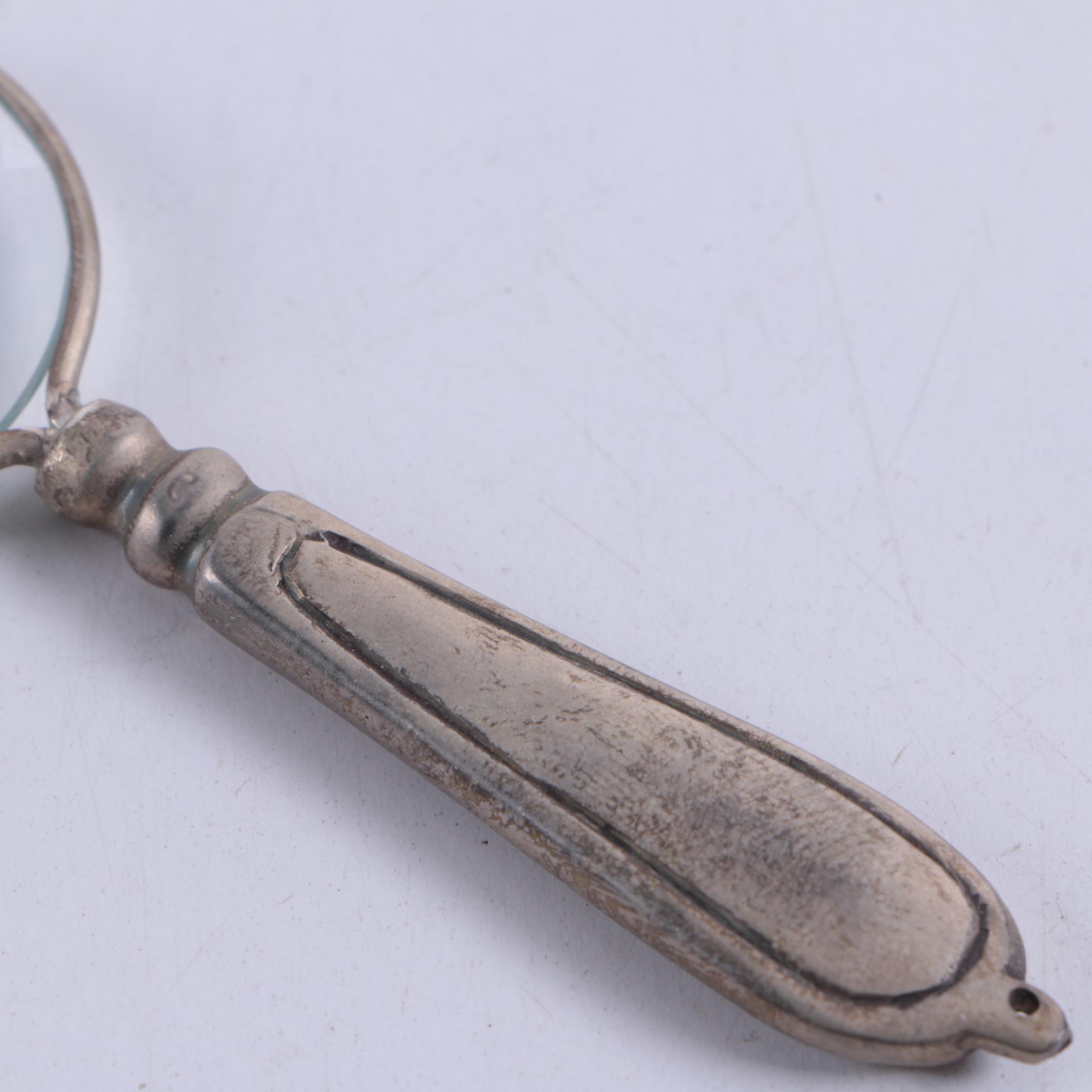 Vintage Brass Magnifying Glass