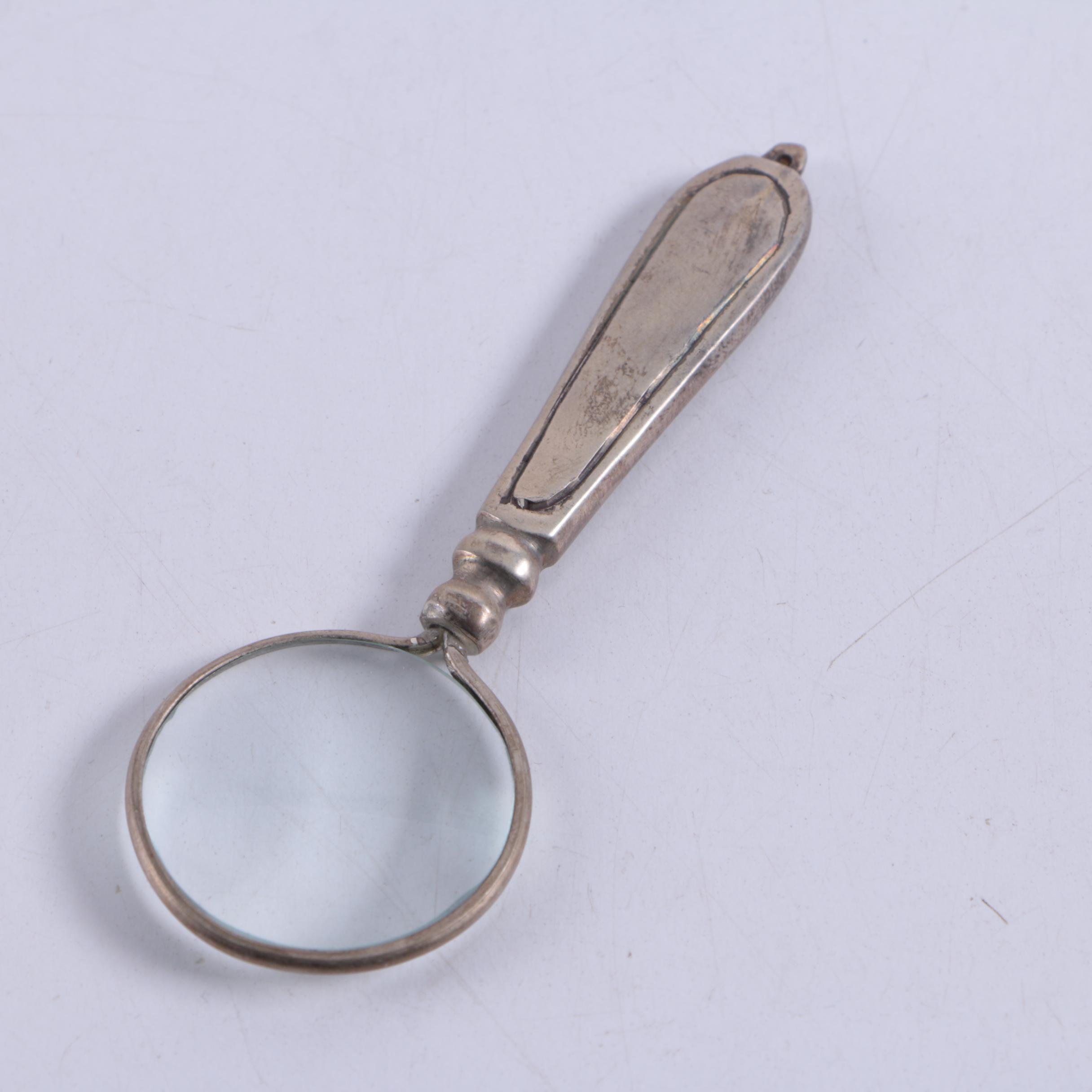 Vintage Brass Magnifying Glass