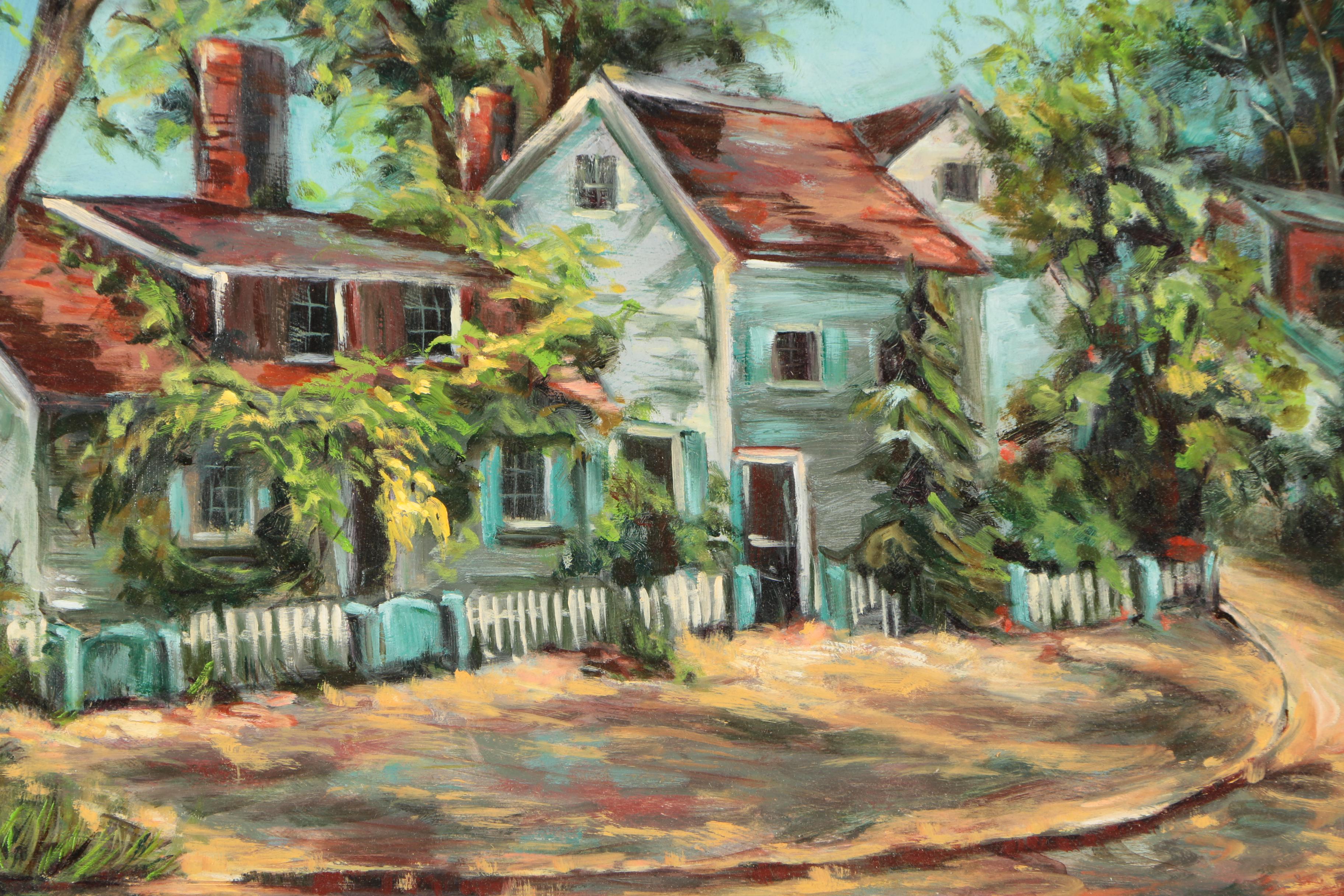 J.S. Rosinger Oil Painting "Rockport Main Street"