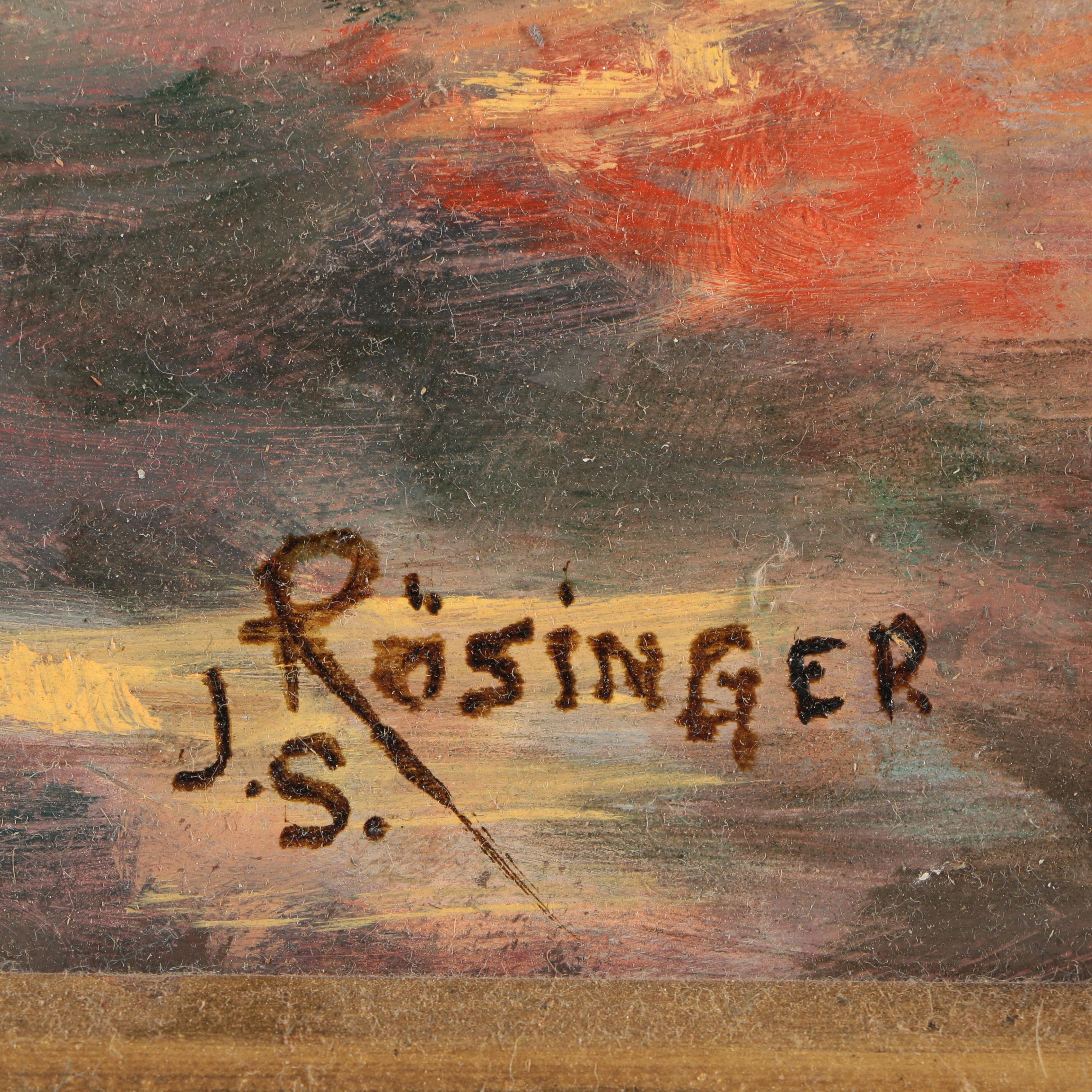 J.S. Rosinger Oil Painting "Rockport Main Street"