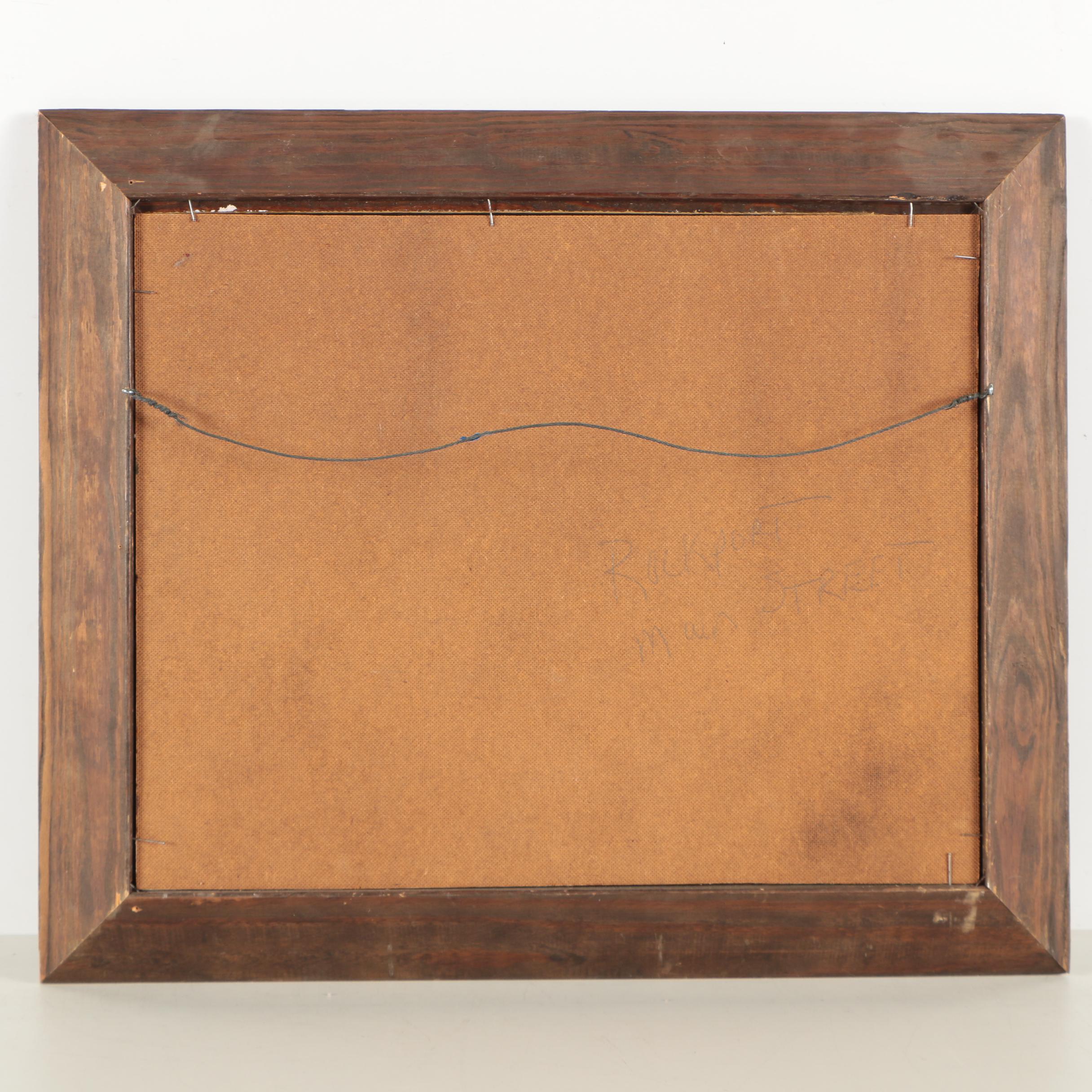 J.S. Rosinger Oil Painting "Rockport Main Street"