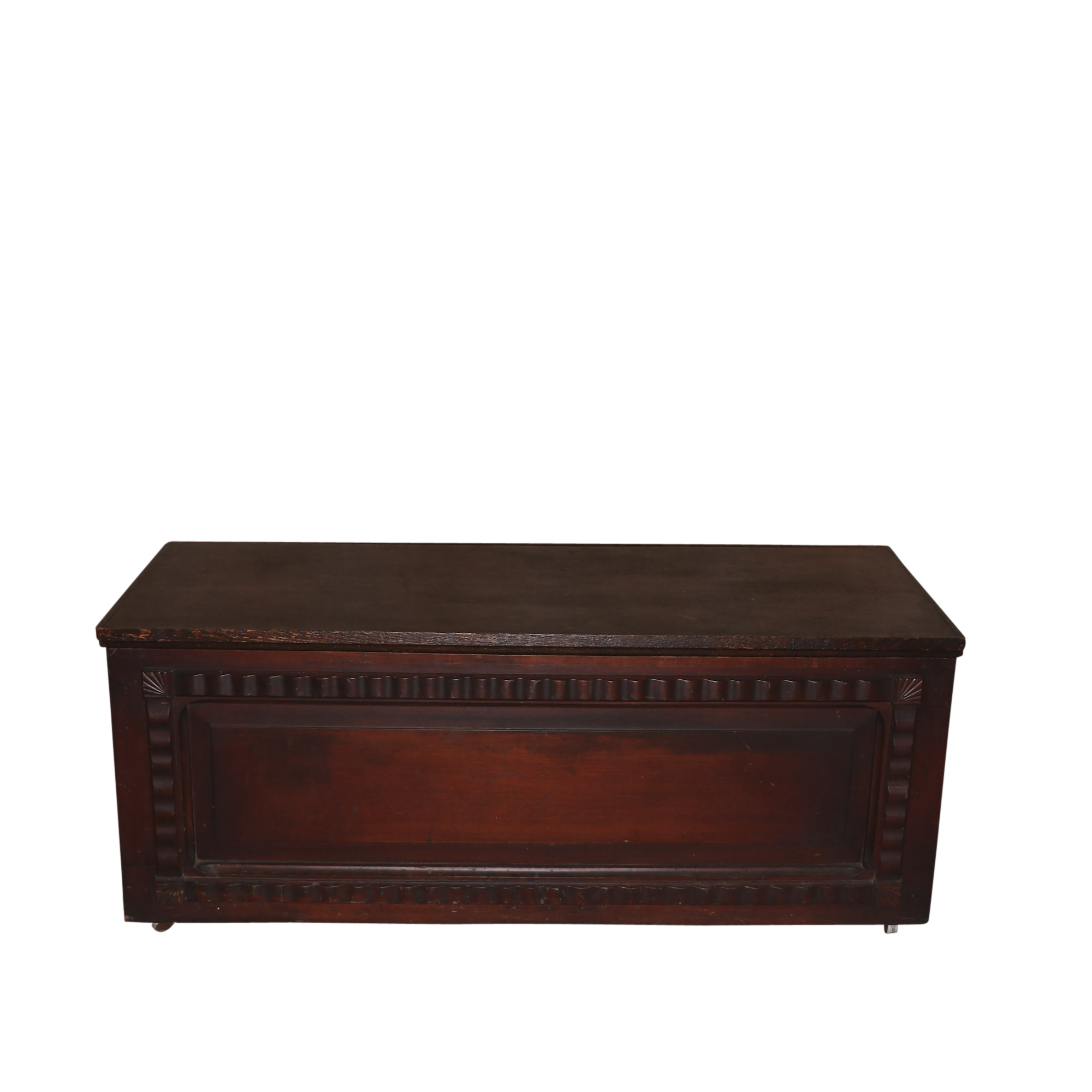 Late Victorian Carved Cedar Blanket Chest