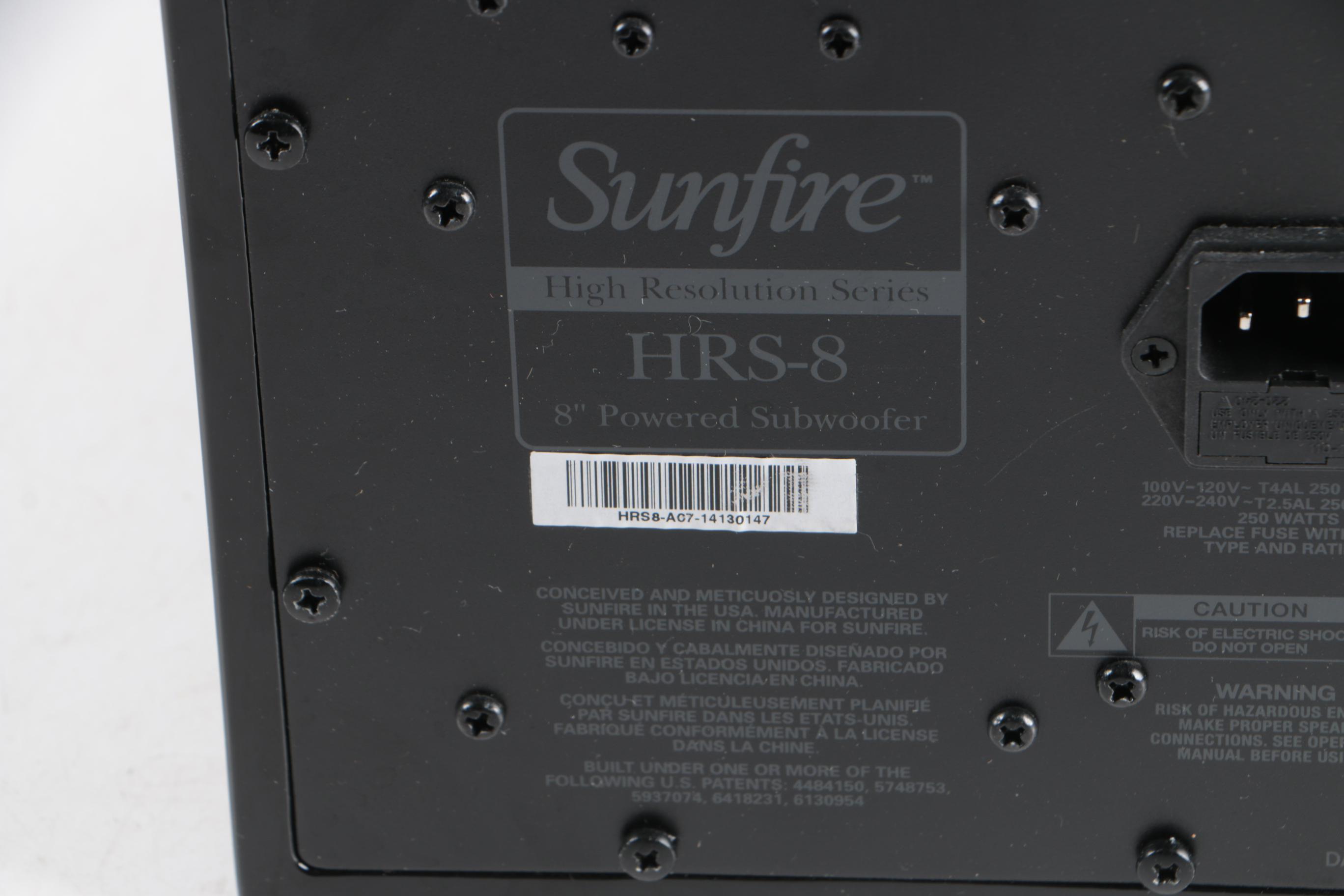 Sunfire HRS Subwoofer
