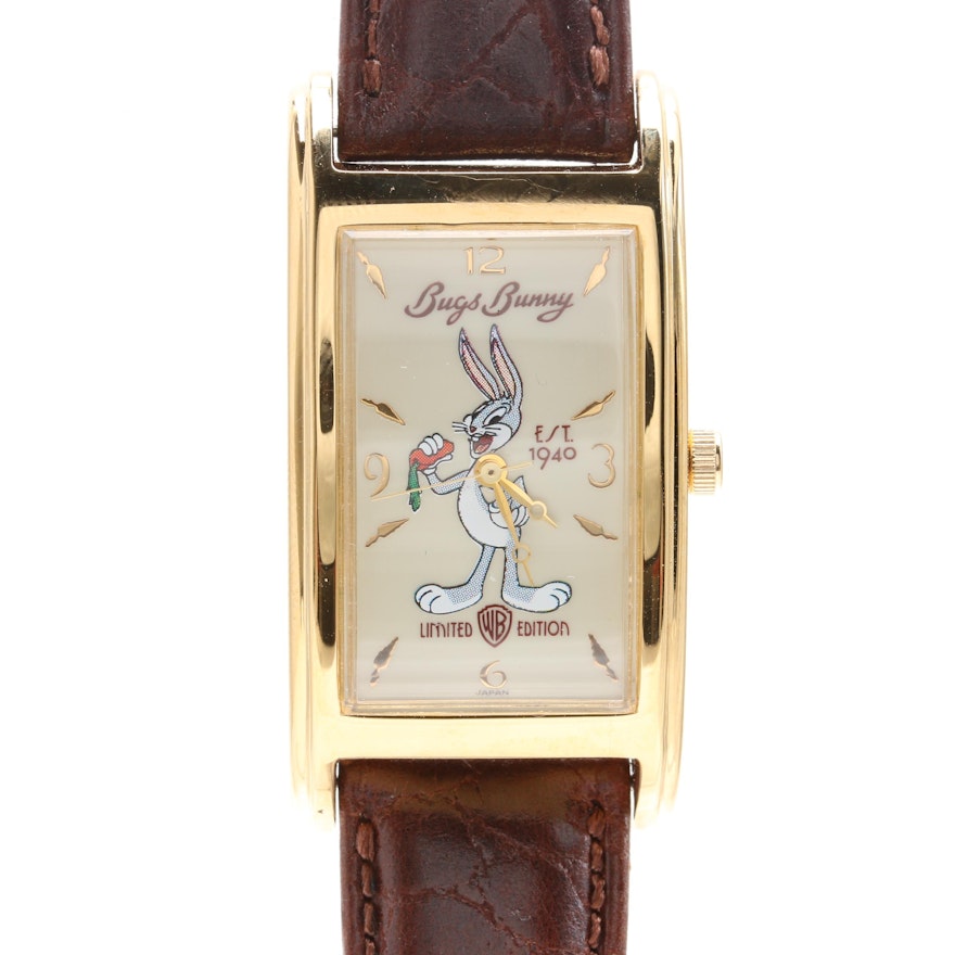 Bugs Bunny Limited Edition Gold Tone Wristwatch