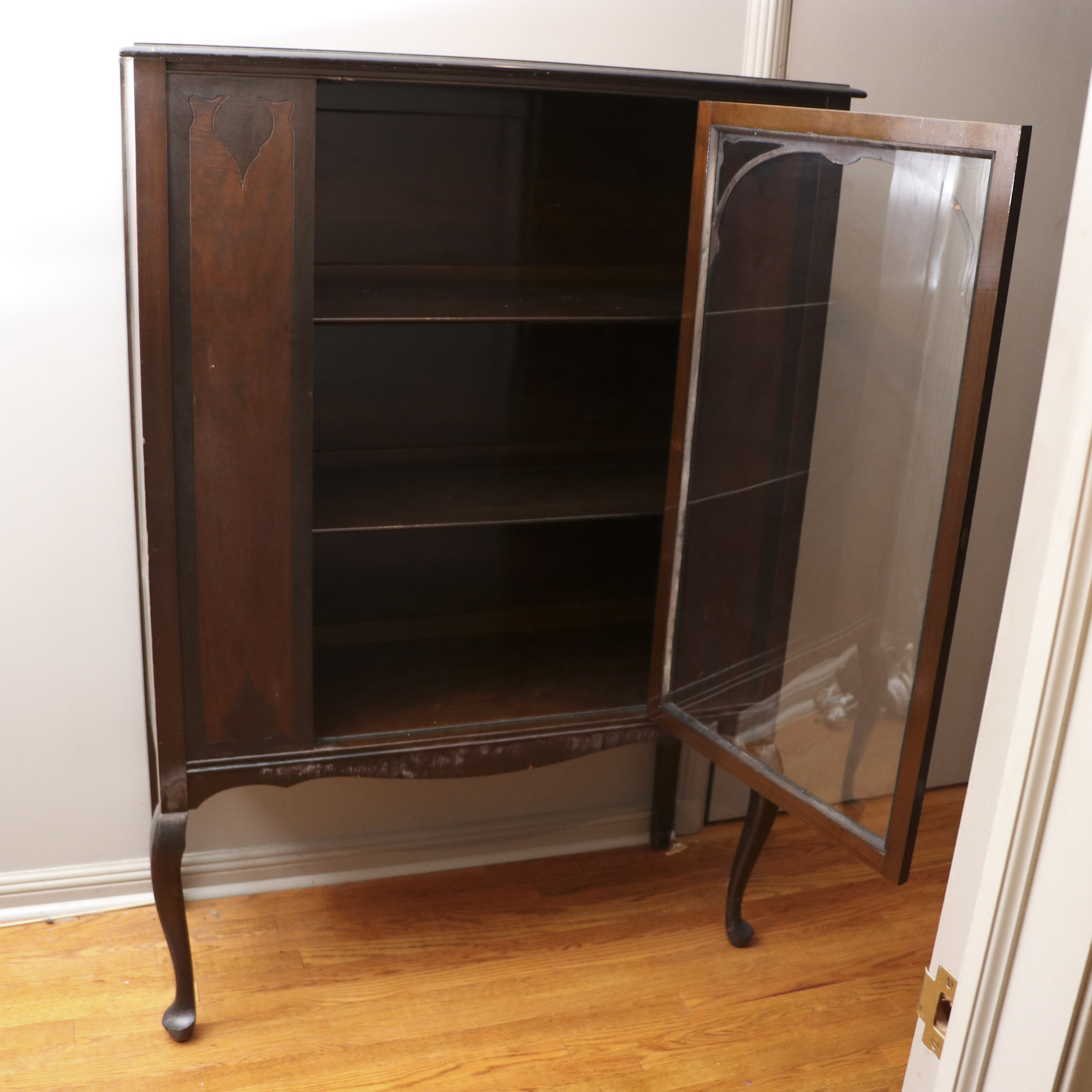 Vintage Walnut China Cabinet by Wemyss Furniture