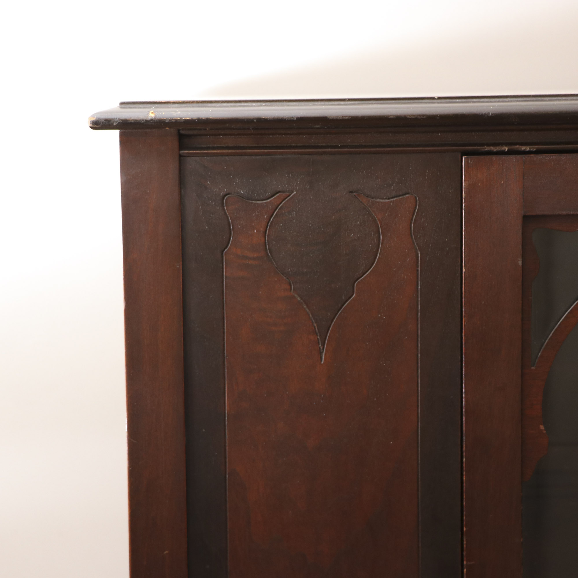 Vintage Walnut China Cabinet by Wemyss Furniture