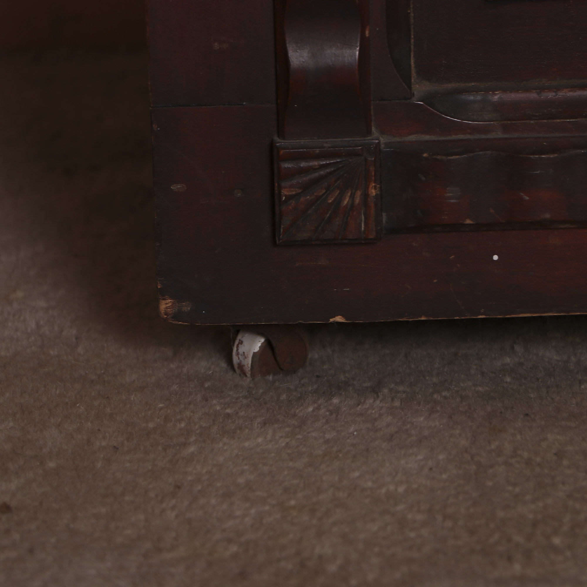 Late Victorian Carved Cedar Blanket Chest