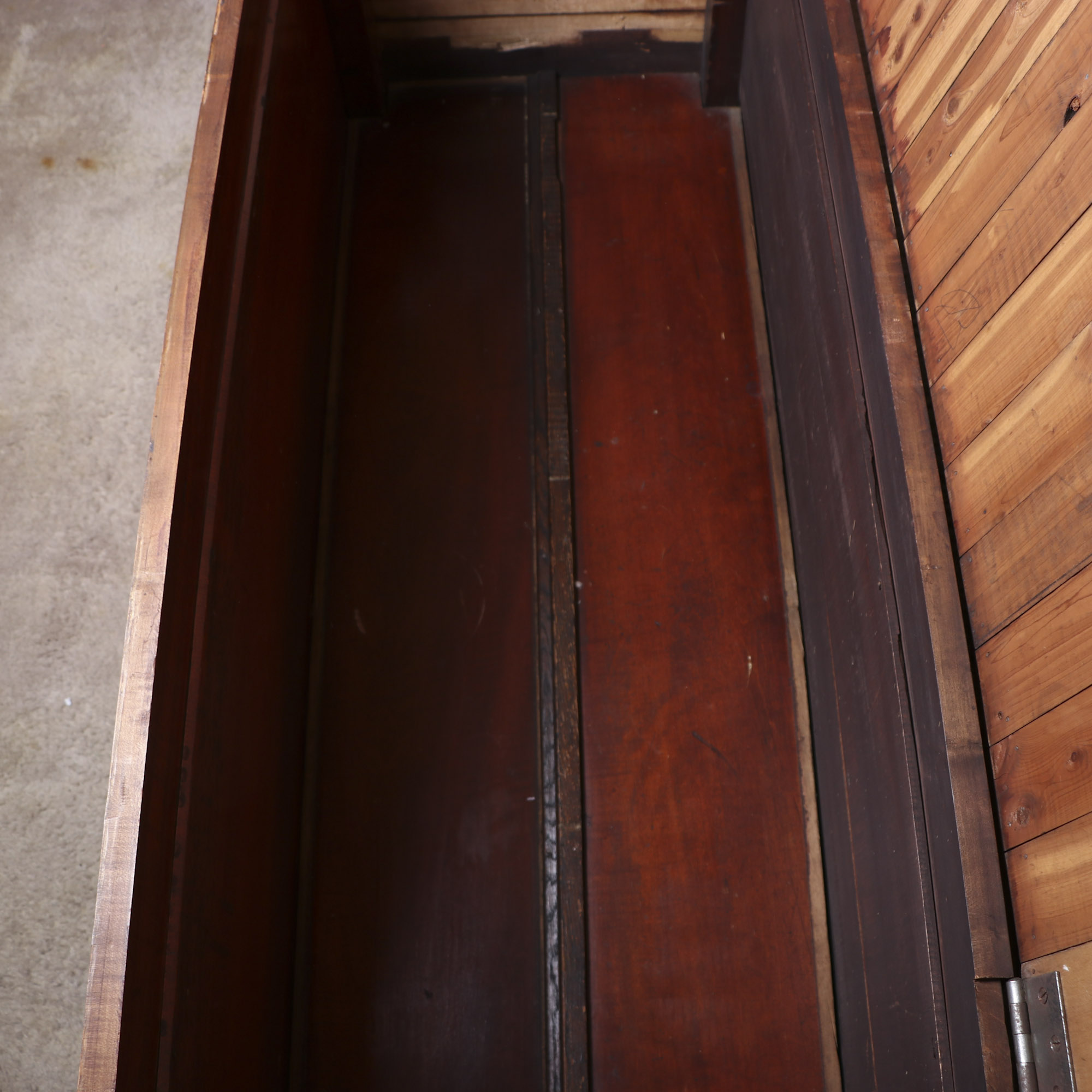 Late Victorian Carved Cedar Blanket Chest