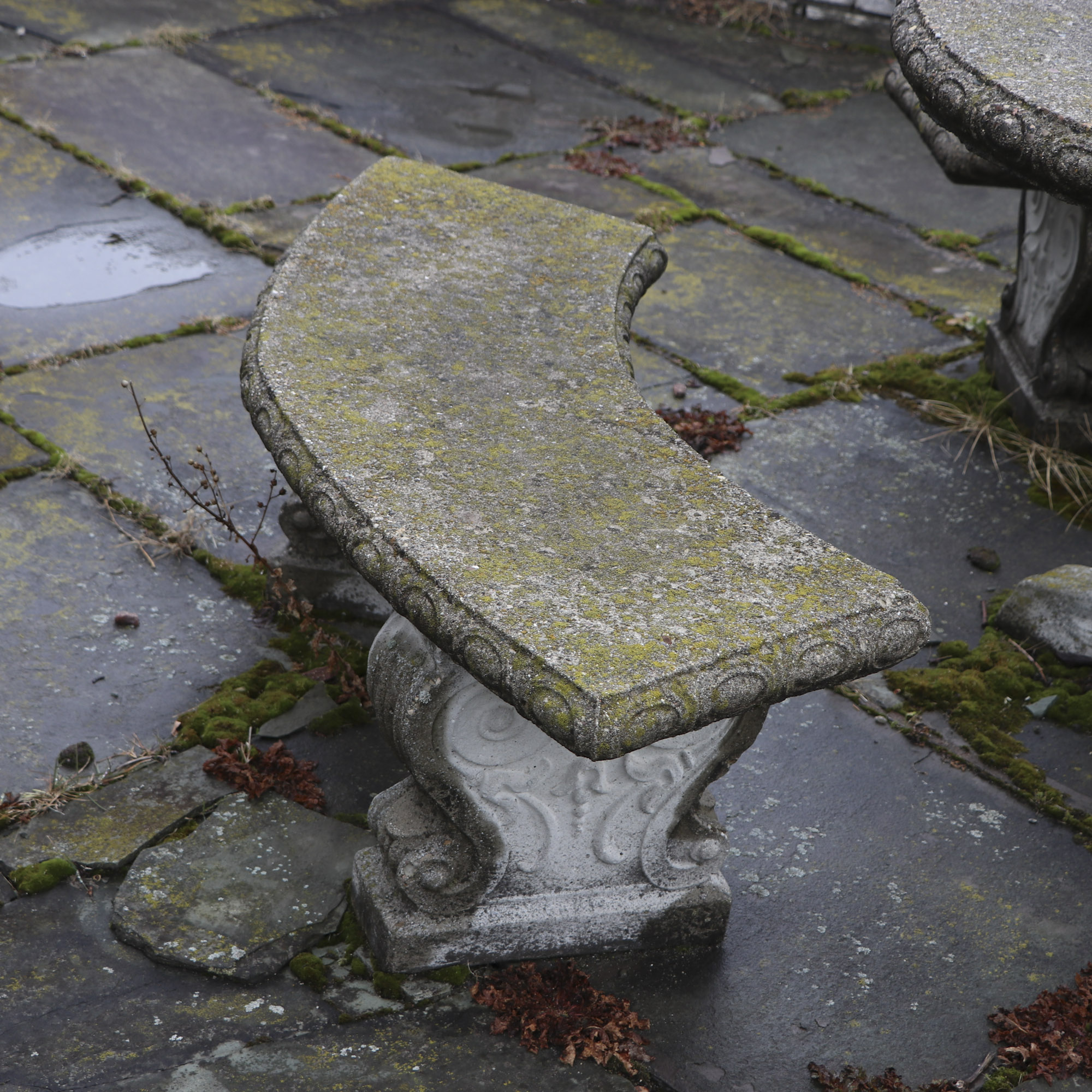 Cement Table and Benches